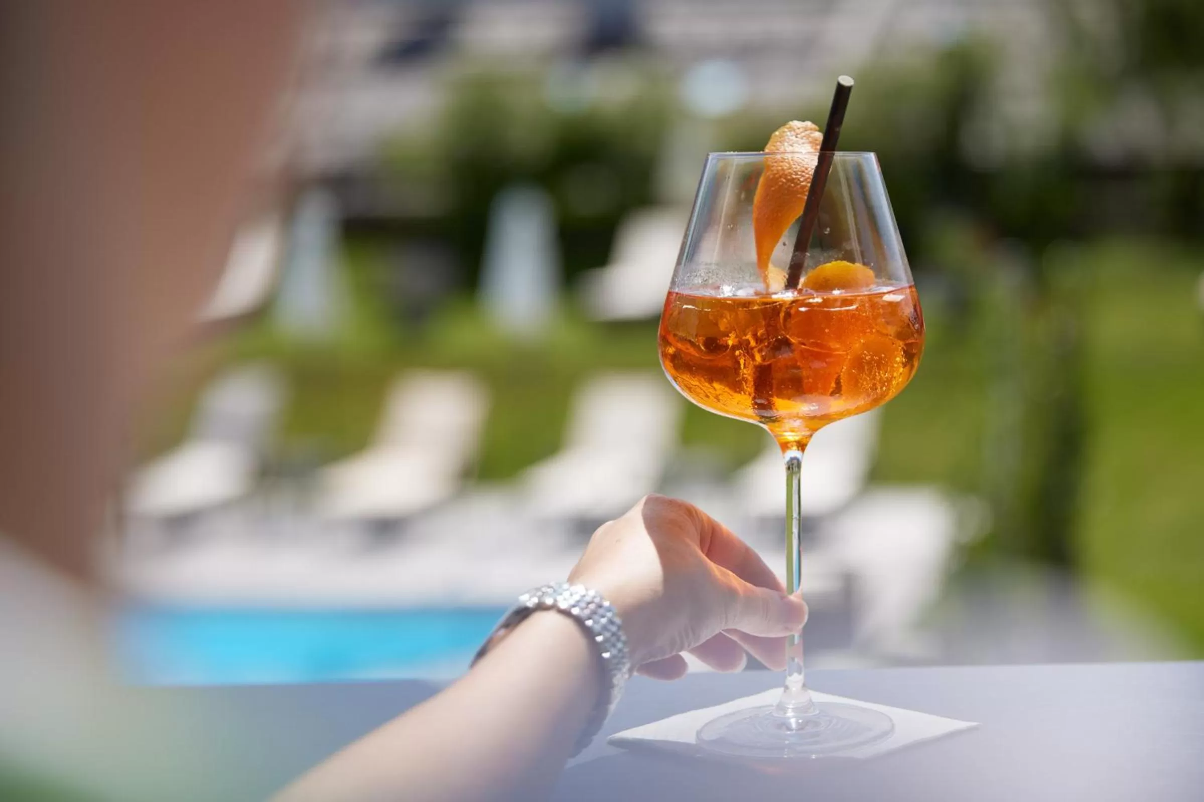 Swimming pool in Relais & Châteaux Hotel Tennerhof