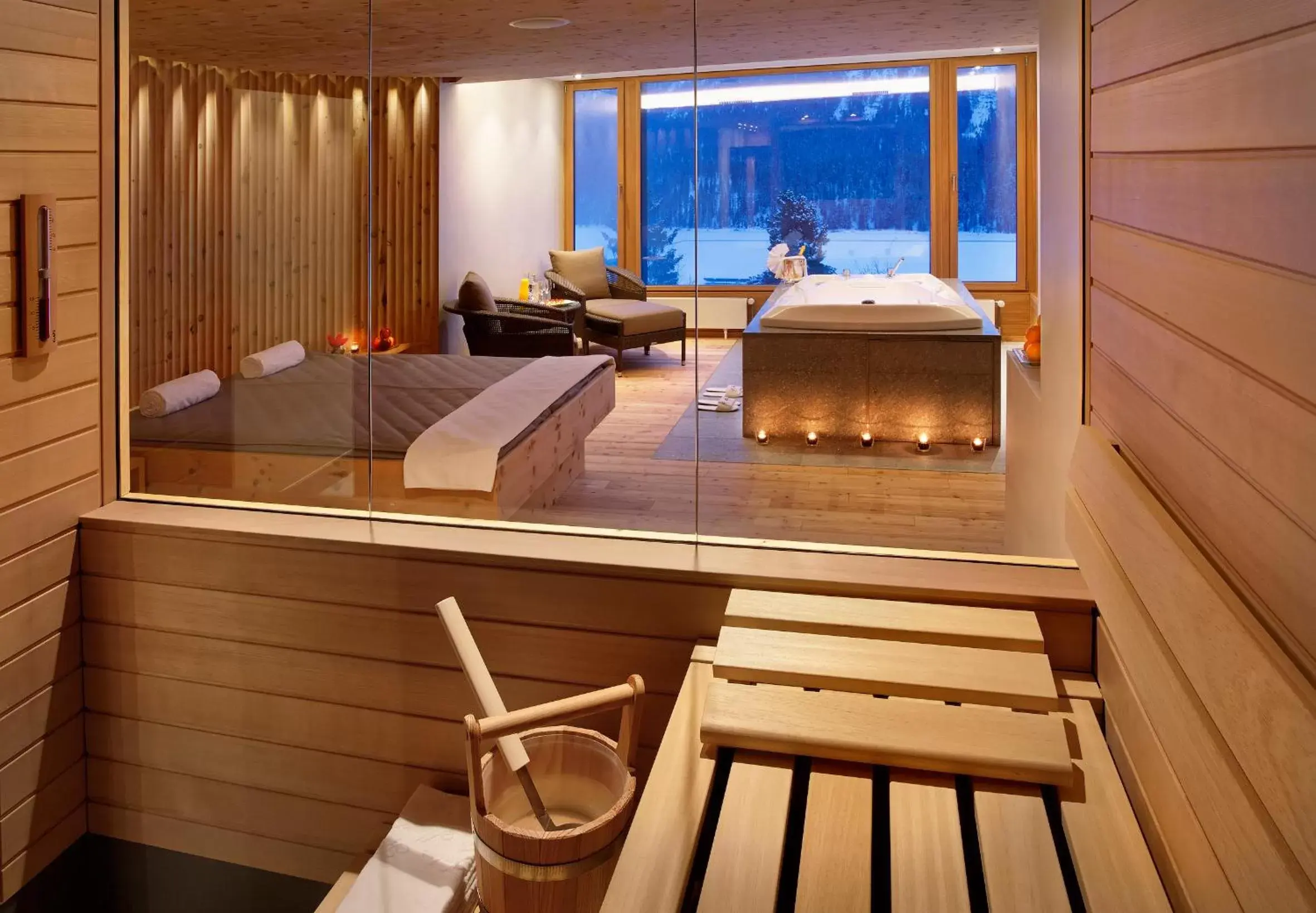 Spa and wellness centre/facilities in Kulm Hotel St. Moritz