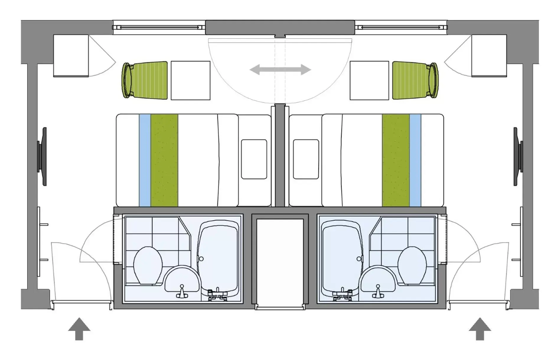 Floor Plan in Hotel Keihan Tenmabashi