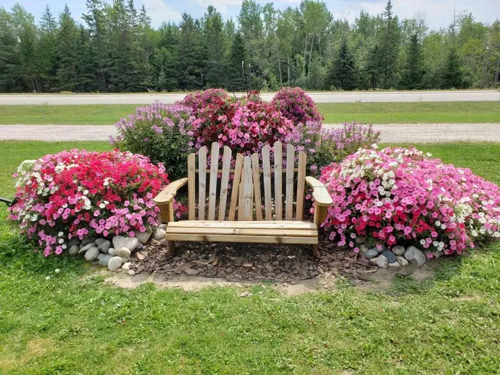 Garden in Sunset Motel of St. Ignace