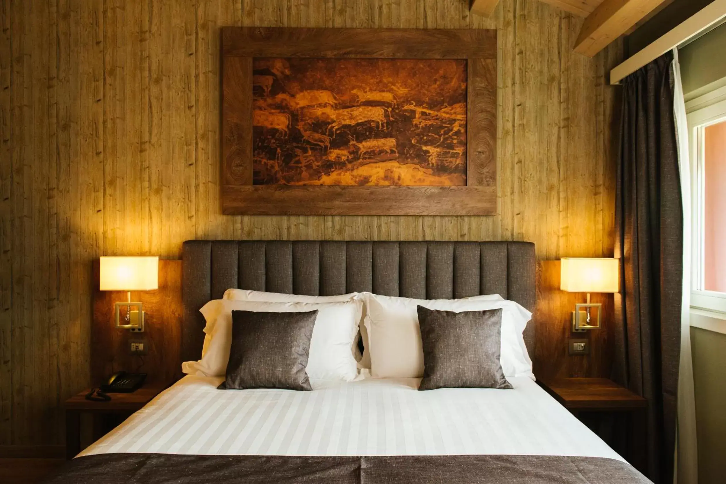 Bed in Lake Hotel La Pieve