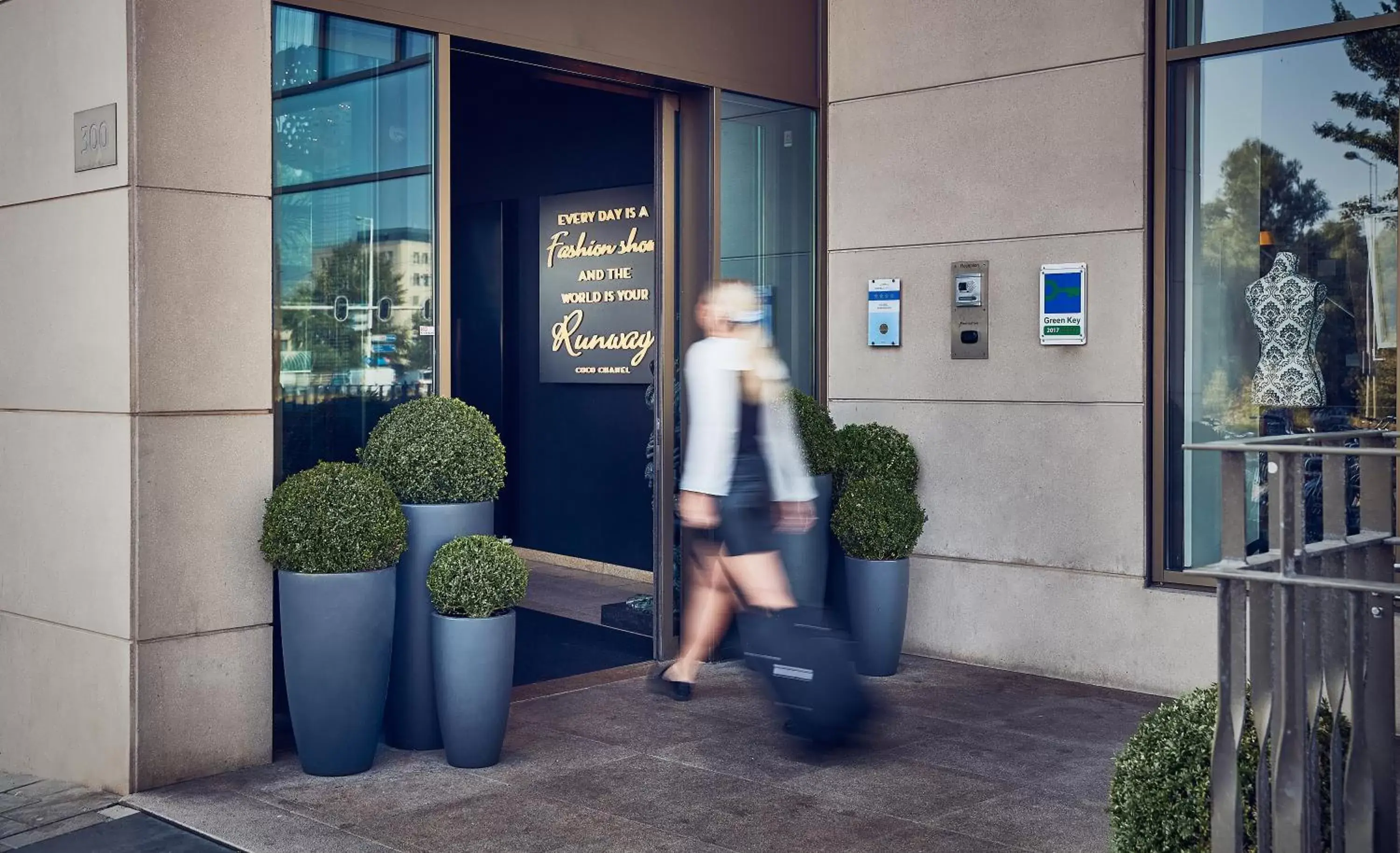 Facade/entrance in WestCord Fashion Hotel Amsterdam