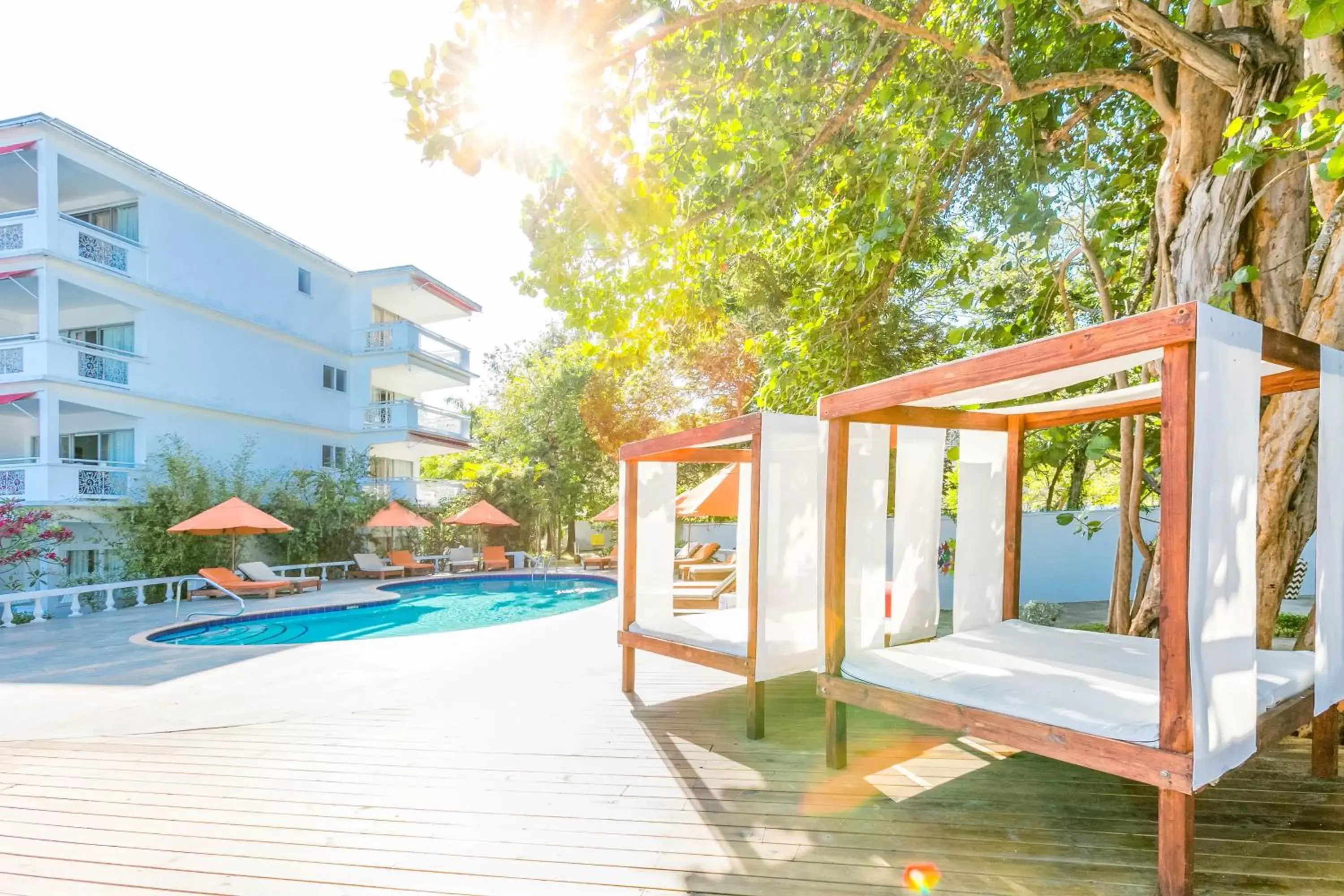 Swimming pool in Grand Decameron Montego Beach, A Trademark All-Inclusive Resort Swimming pool in Grand Decameron Montego Beach, A Trademark All-Inclusive Resort