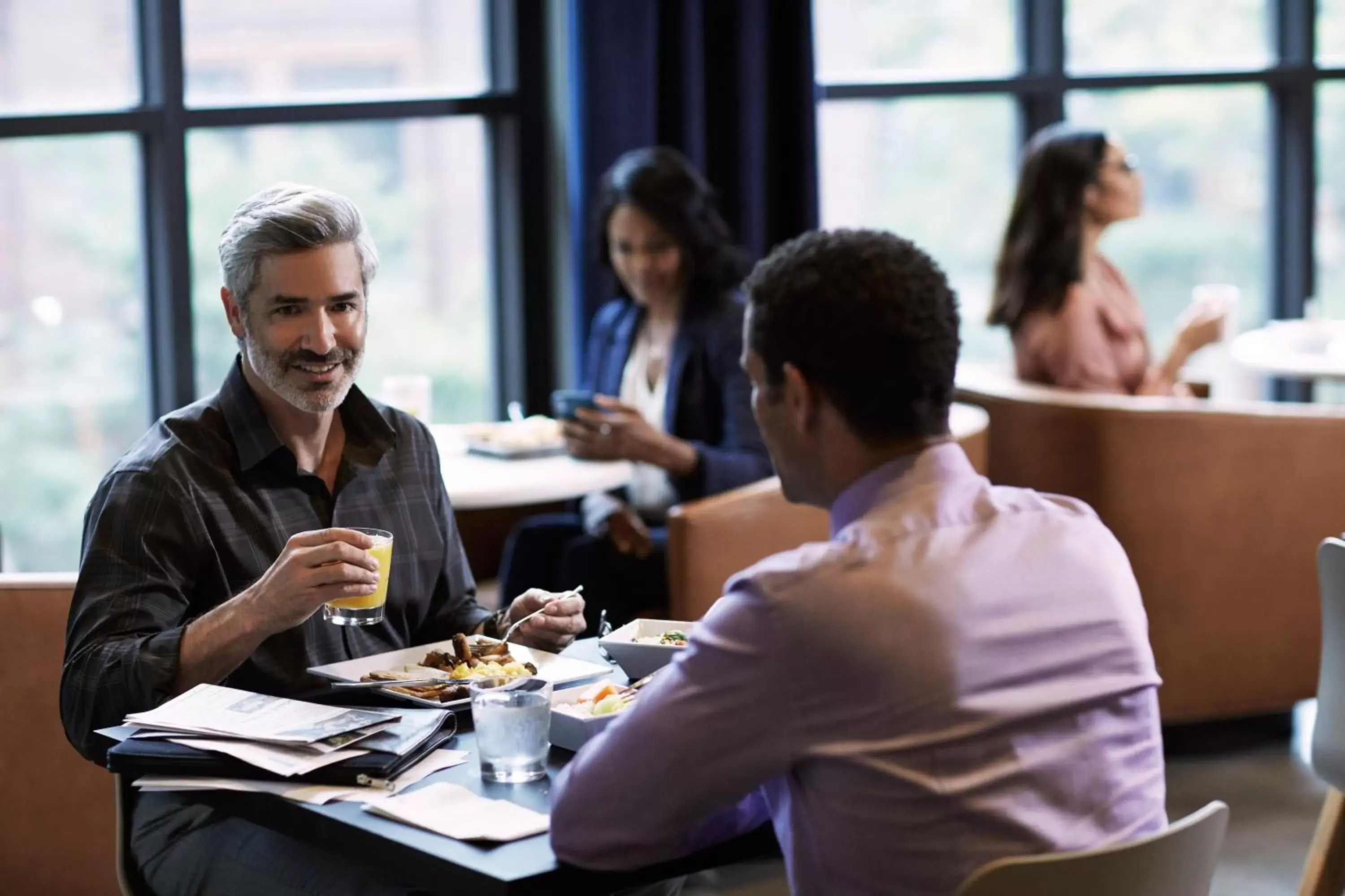 Breakfast in Hyatt Regency Portland at the Oregon Convention Center Breakfast in Hyatt Regency Portland at the Oregon Convention Center