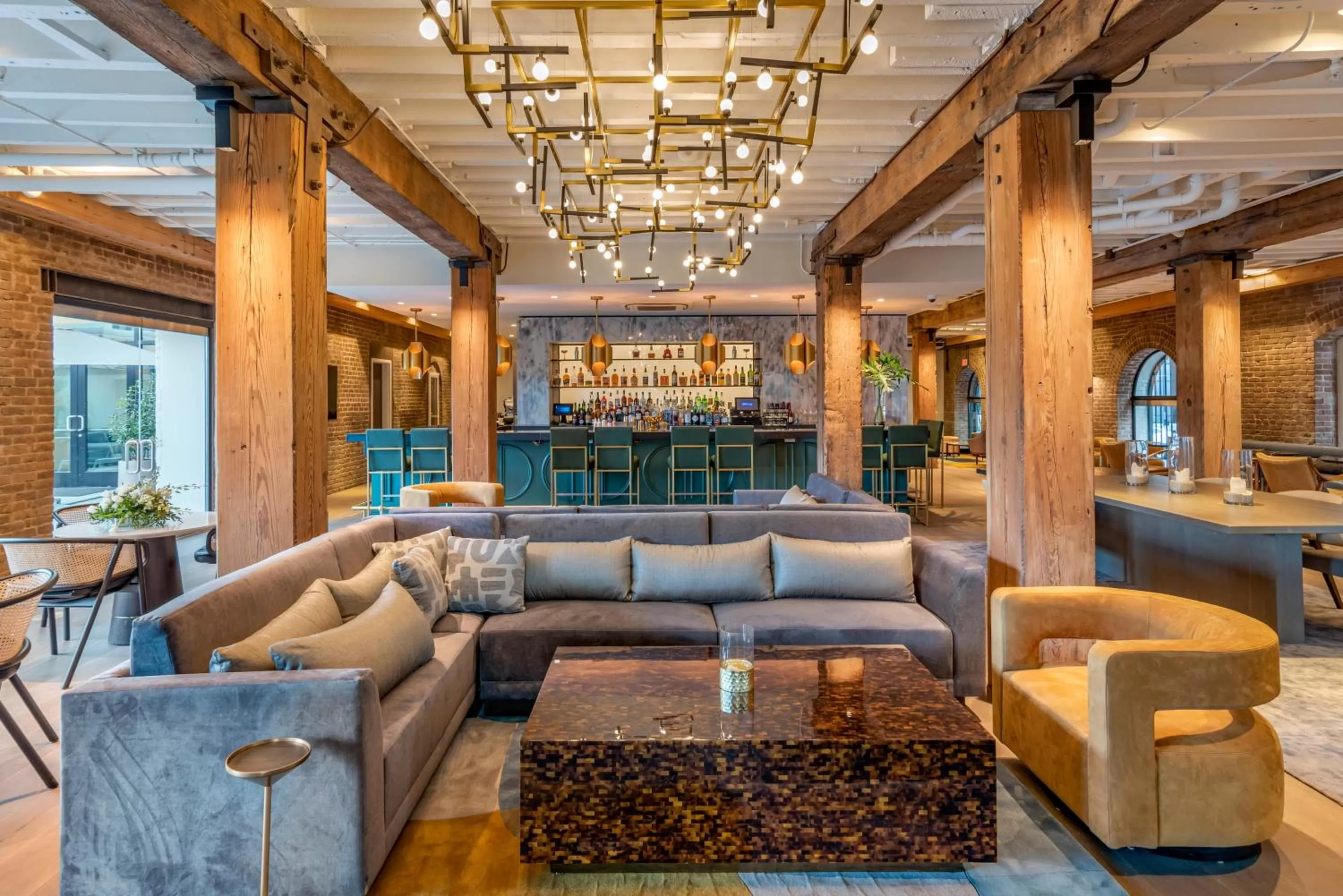 Seating area in ONE11 Hotel