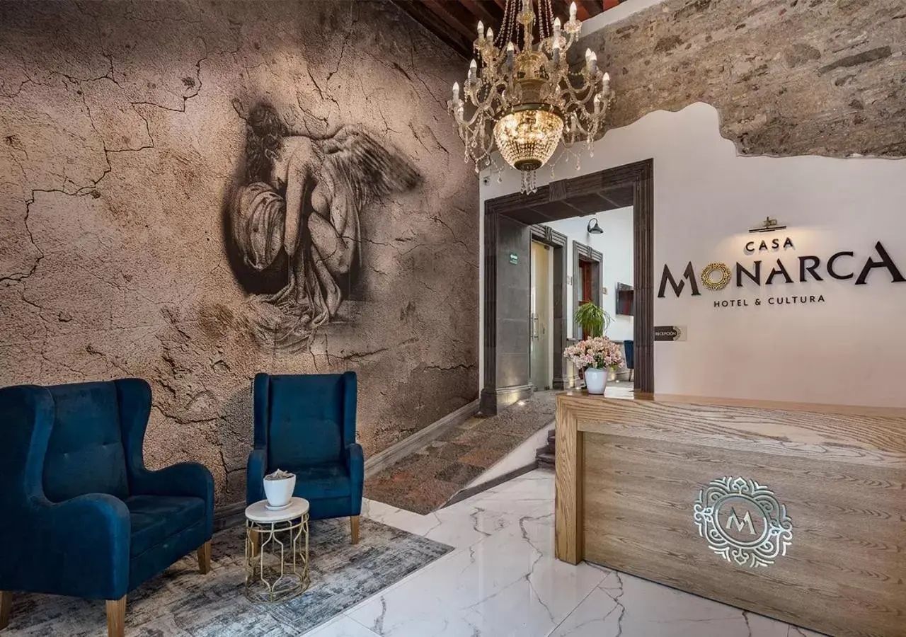 Lobby or reception in Hotel Casa Monarca