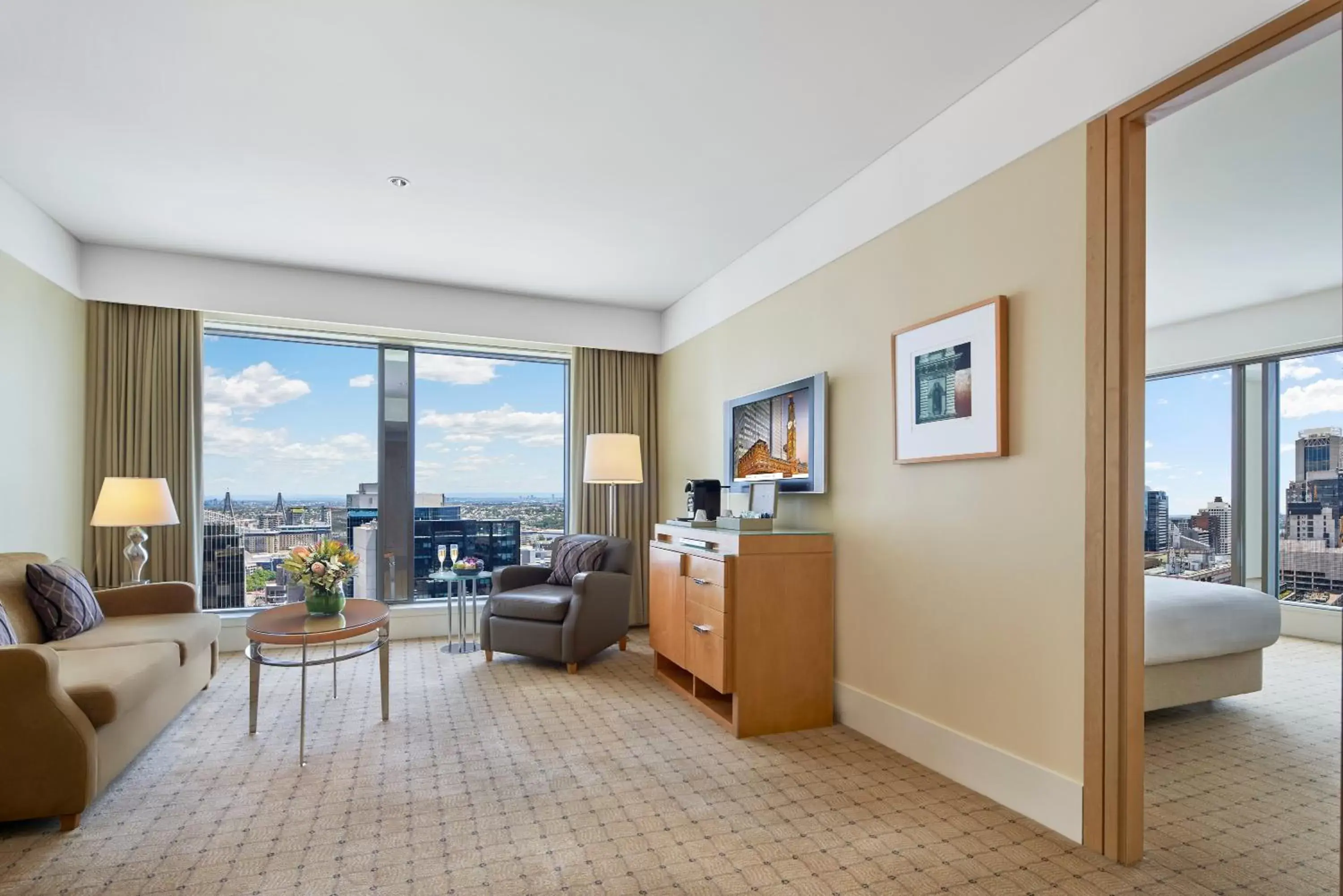 Living room in The Fullerton Hotel Sydney