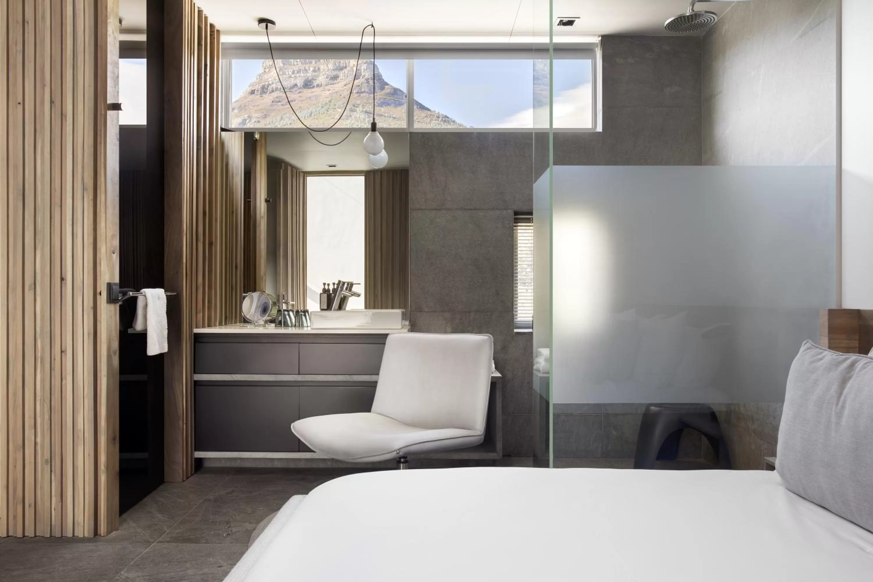 Seating area, Bed in POD Camps Bay by The Oyster Collection