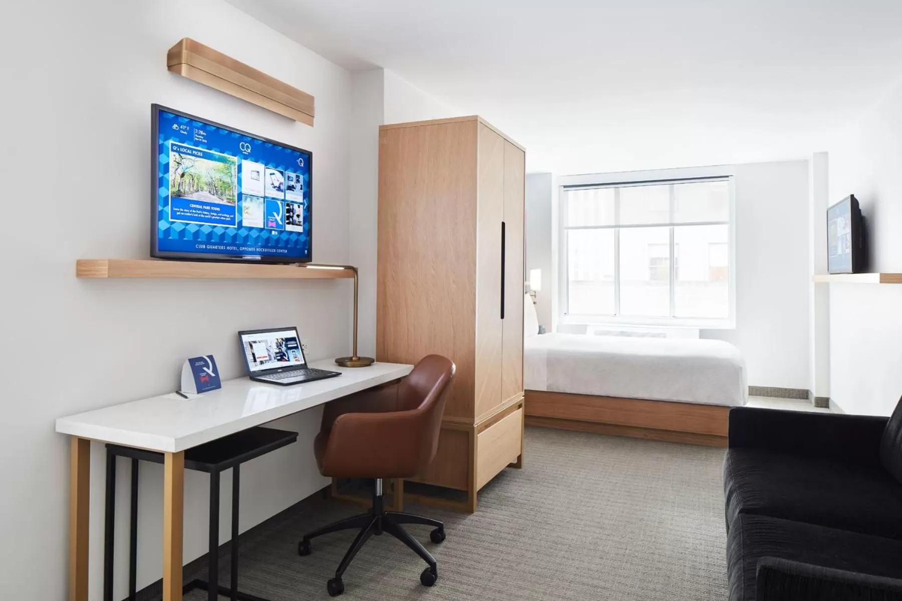 Bedroom, Bed in Club Quarters Hotel Times Square, New York