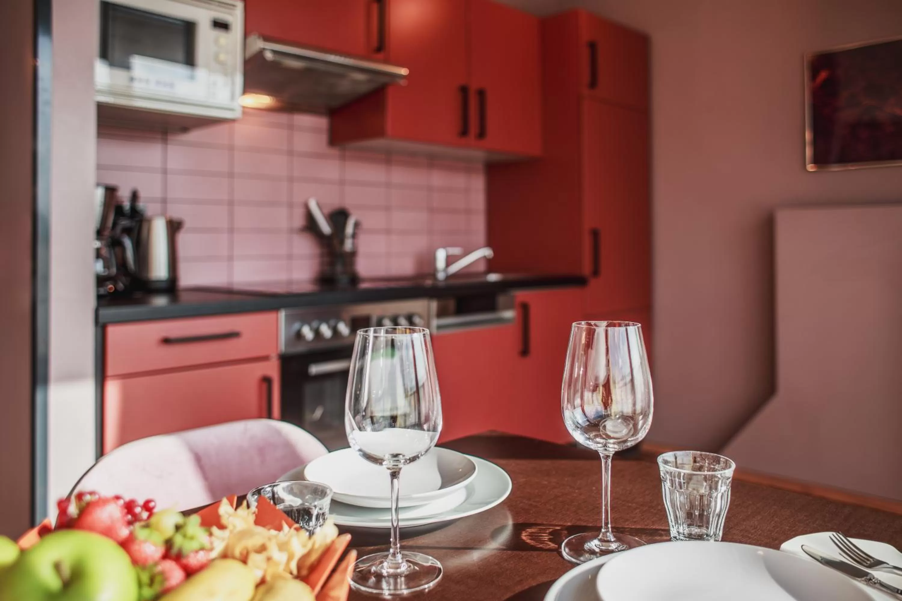 kitchen in The Circus Hostel