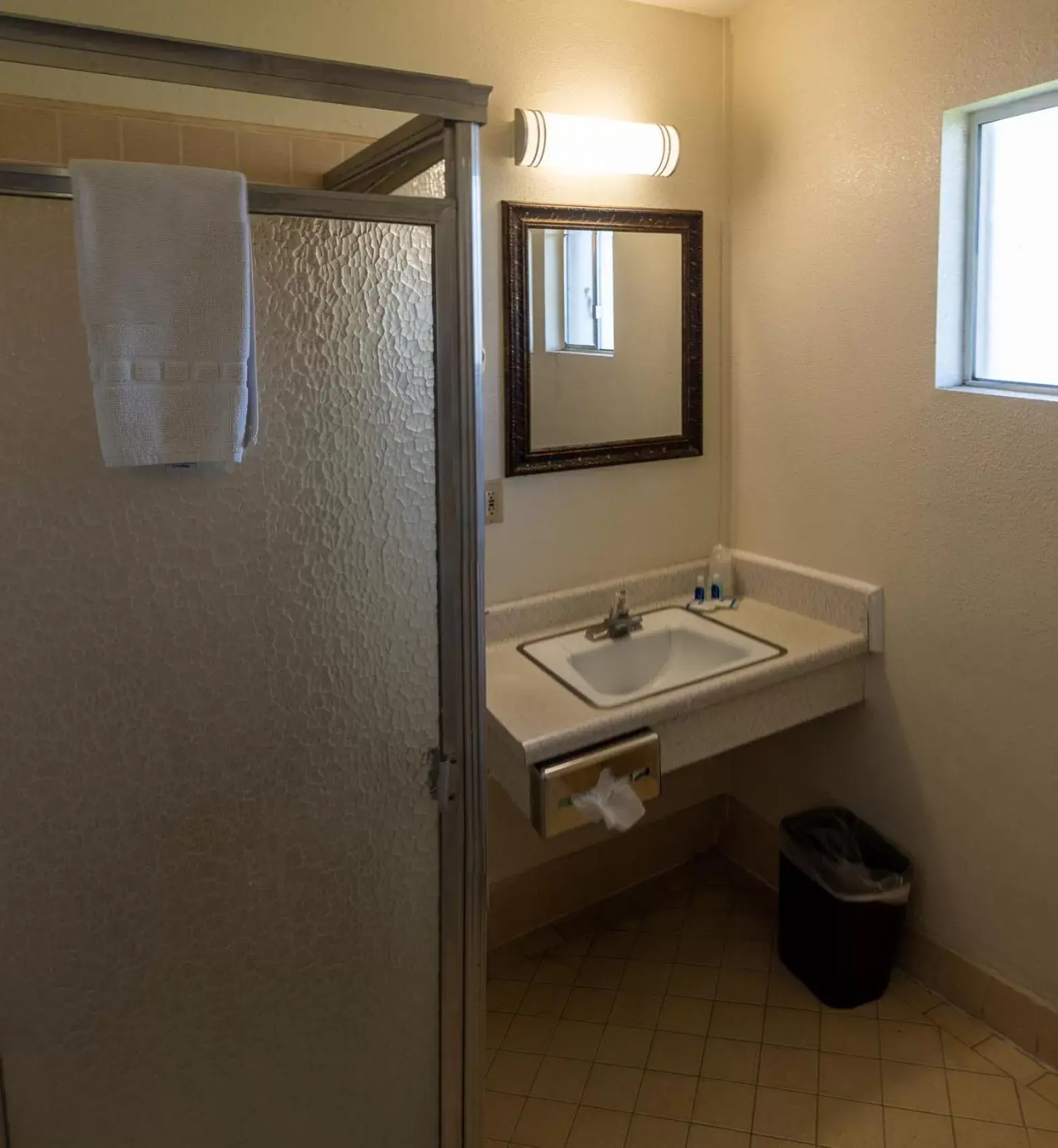 Bathroom in Rodeway Inn Near University-Gateway to Yosemite