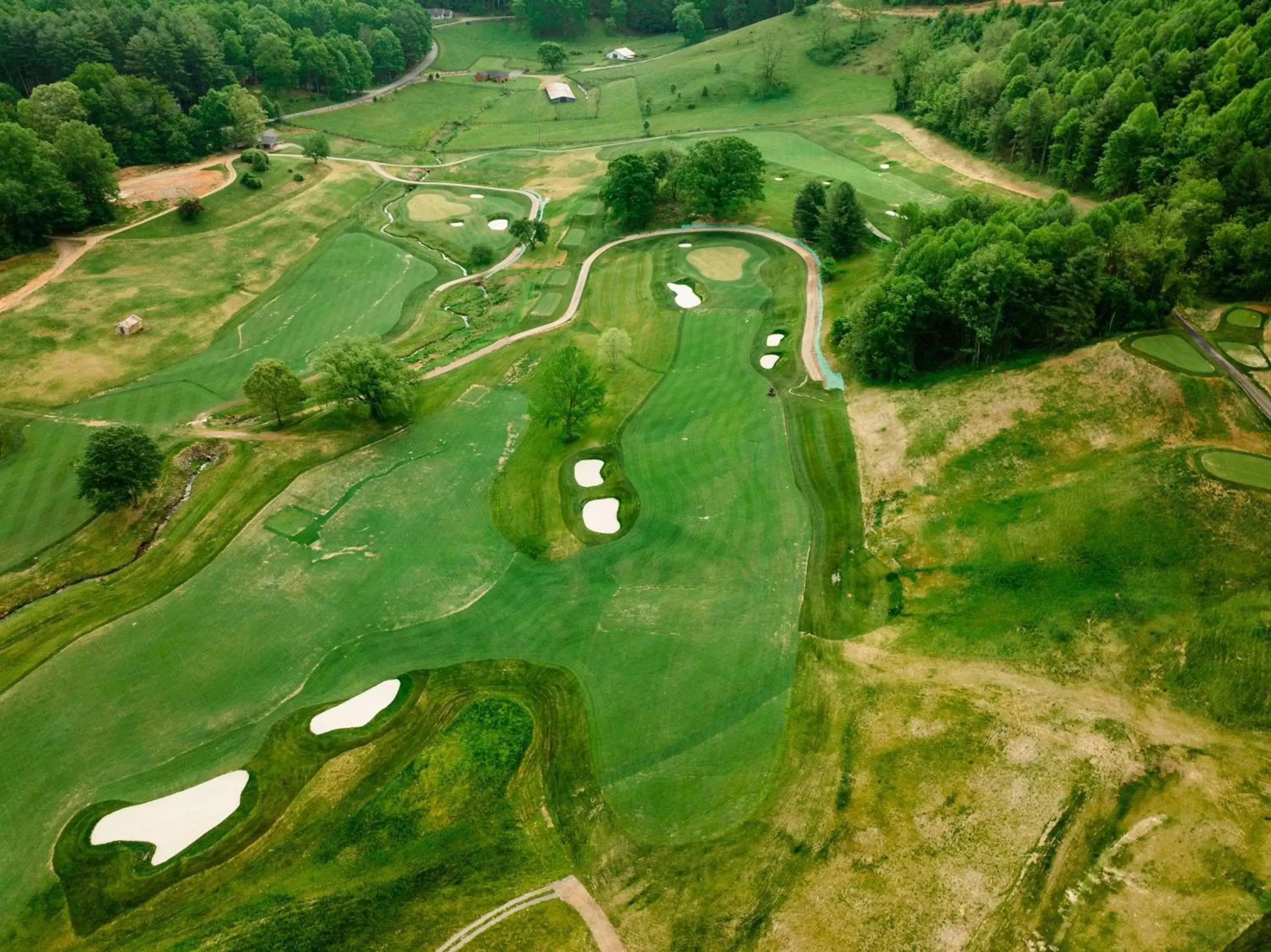 Golfcourse, Bird's-eye View in Waynesville Inn & Golf Club, Trademark Collection by Wyndham