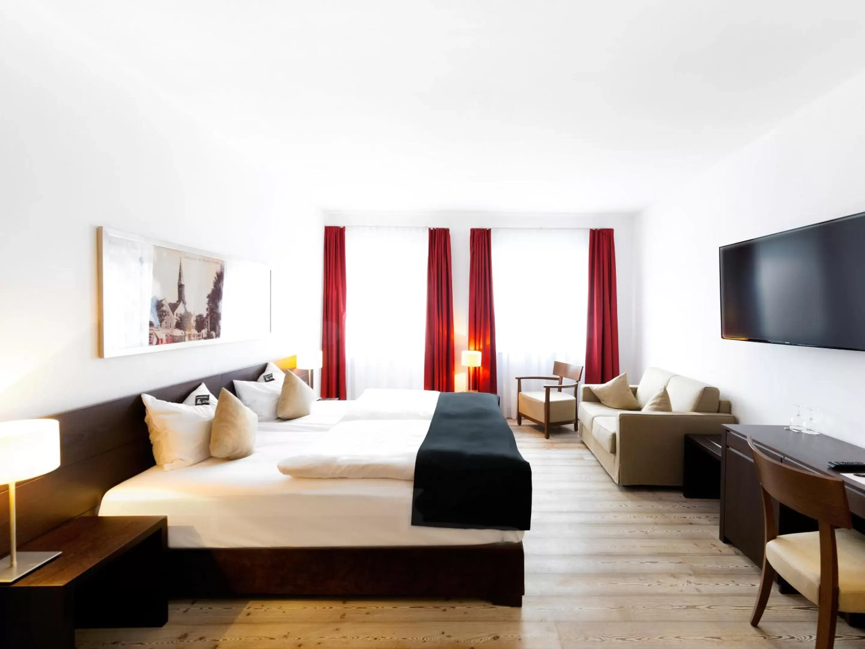 Photo of the whole room, Bed in DORMERO Hotel Kelheim
