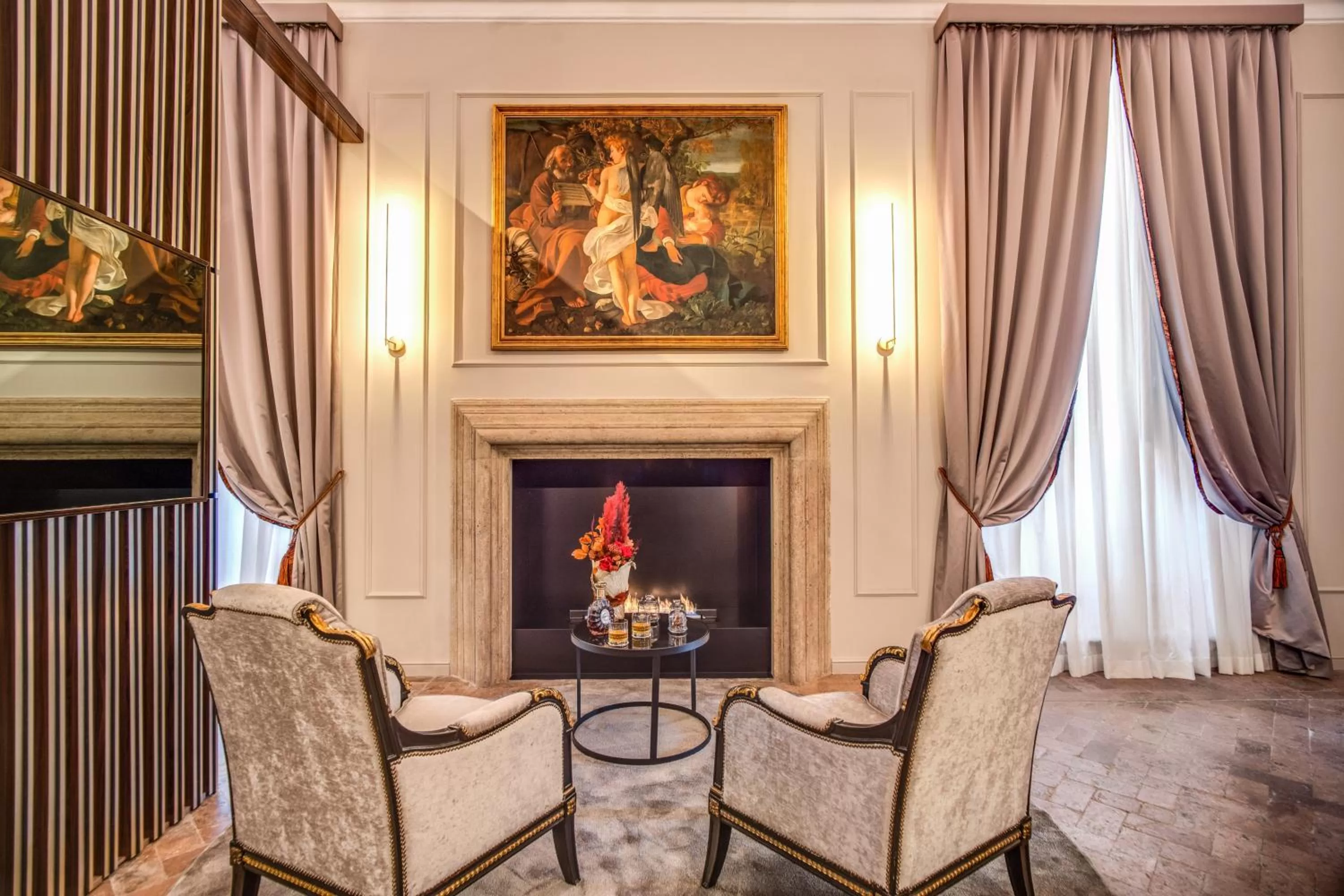 Decorative detail in Eitch Borromini Palazzo Pamphilj