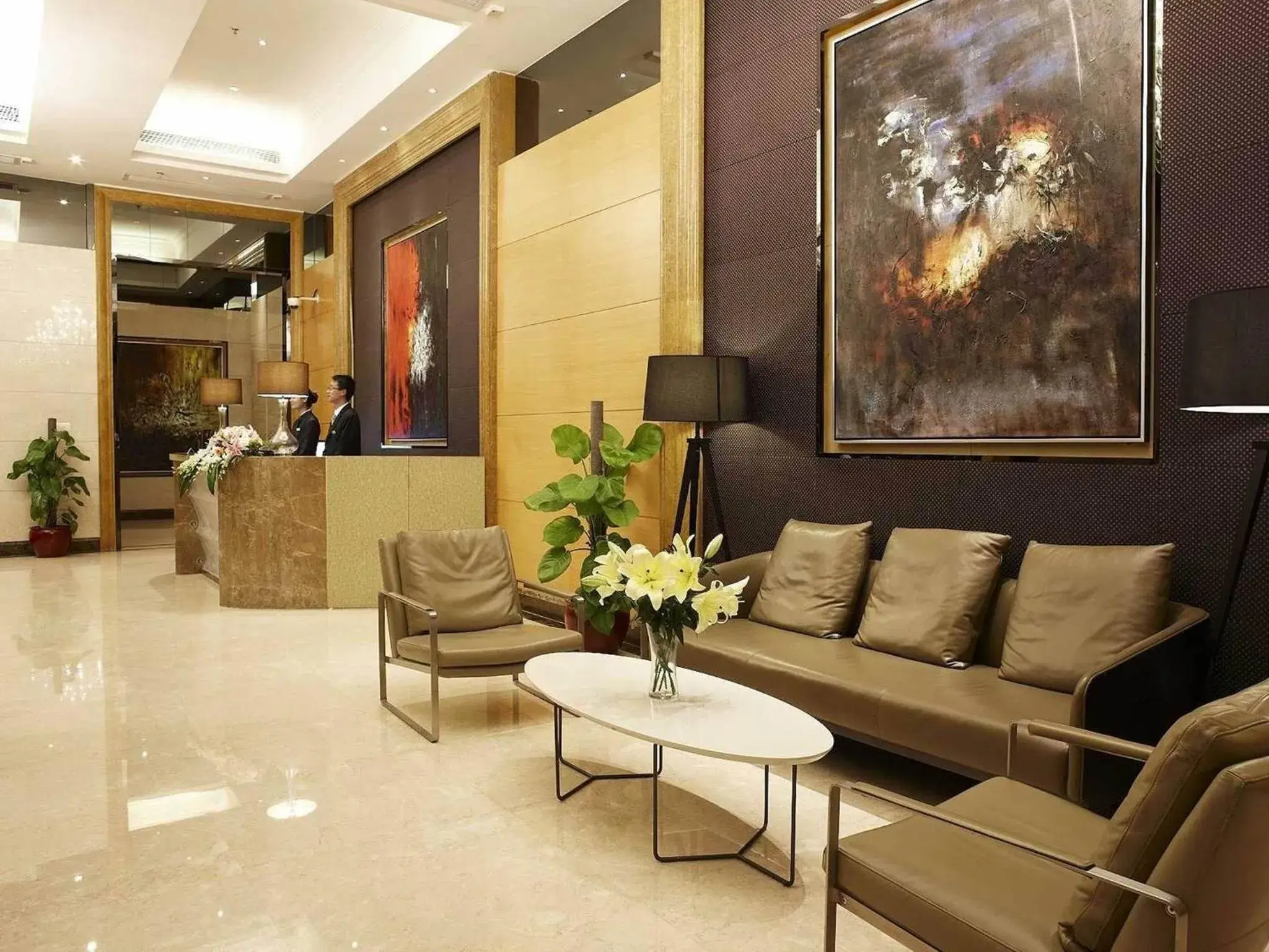 Lobby or reception, Lobby/Reception in Dan Executive Hotel Apartment Zhujiang New Town