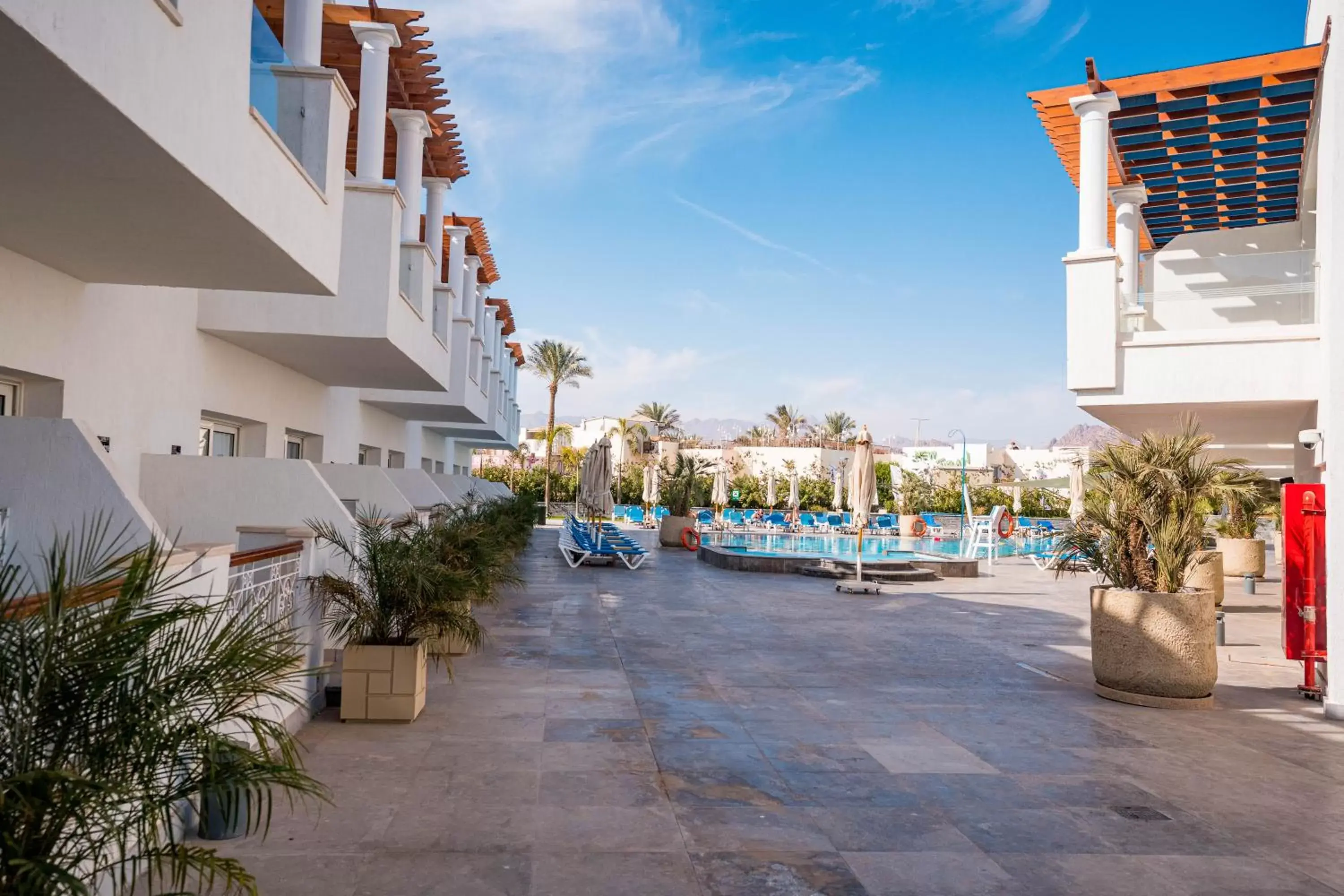 Pool view in Marina Sharm Hotel