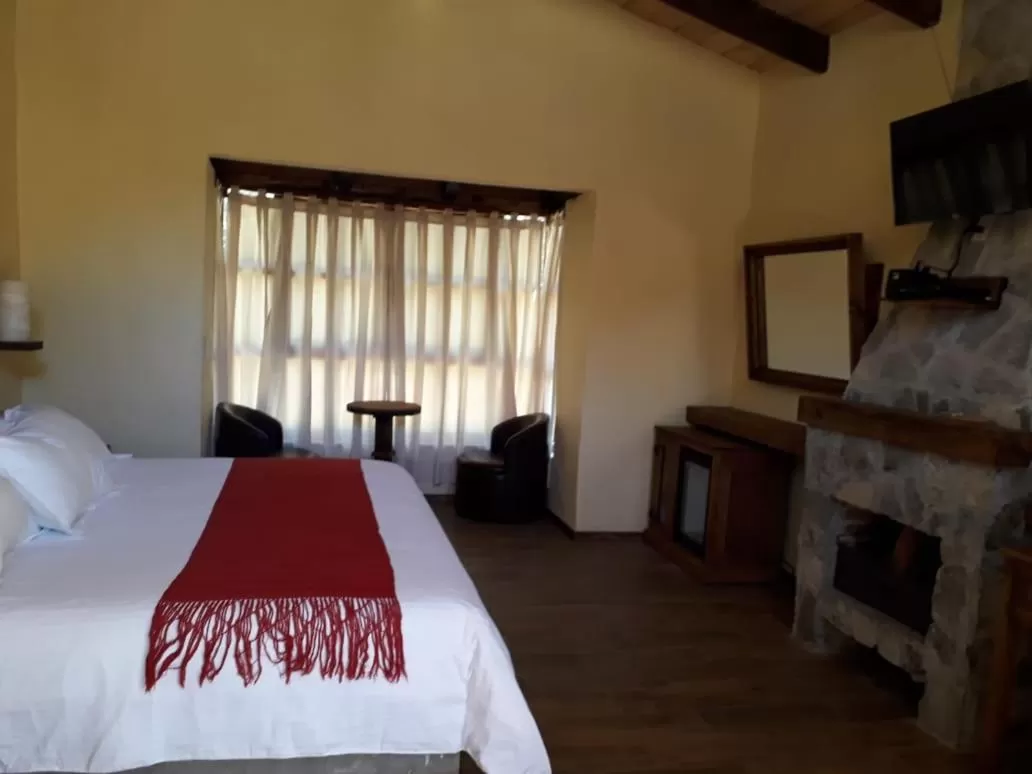 Bed in Cabañas La Cascada