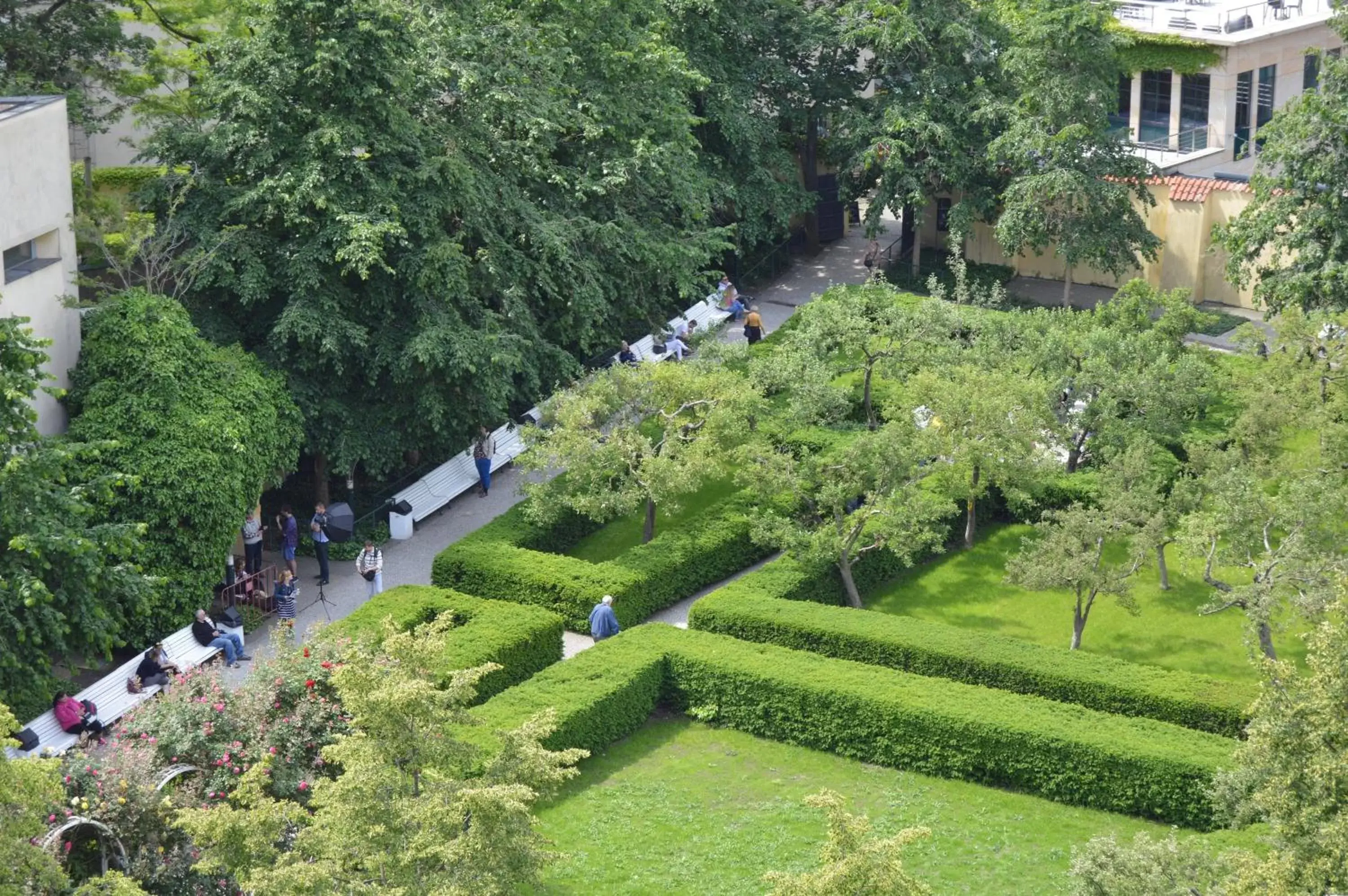 Bird's eye view, Bird's-eye View in Adria Hotel Prague