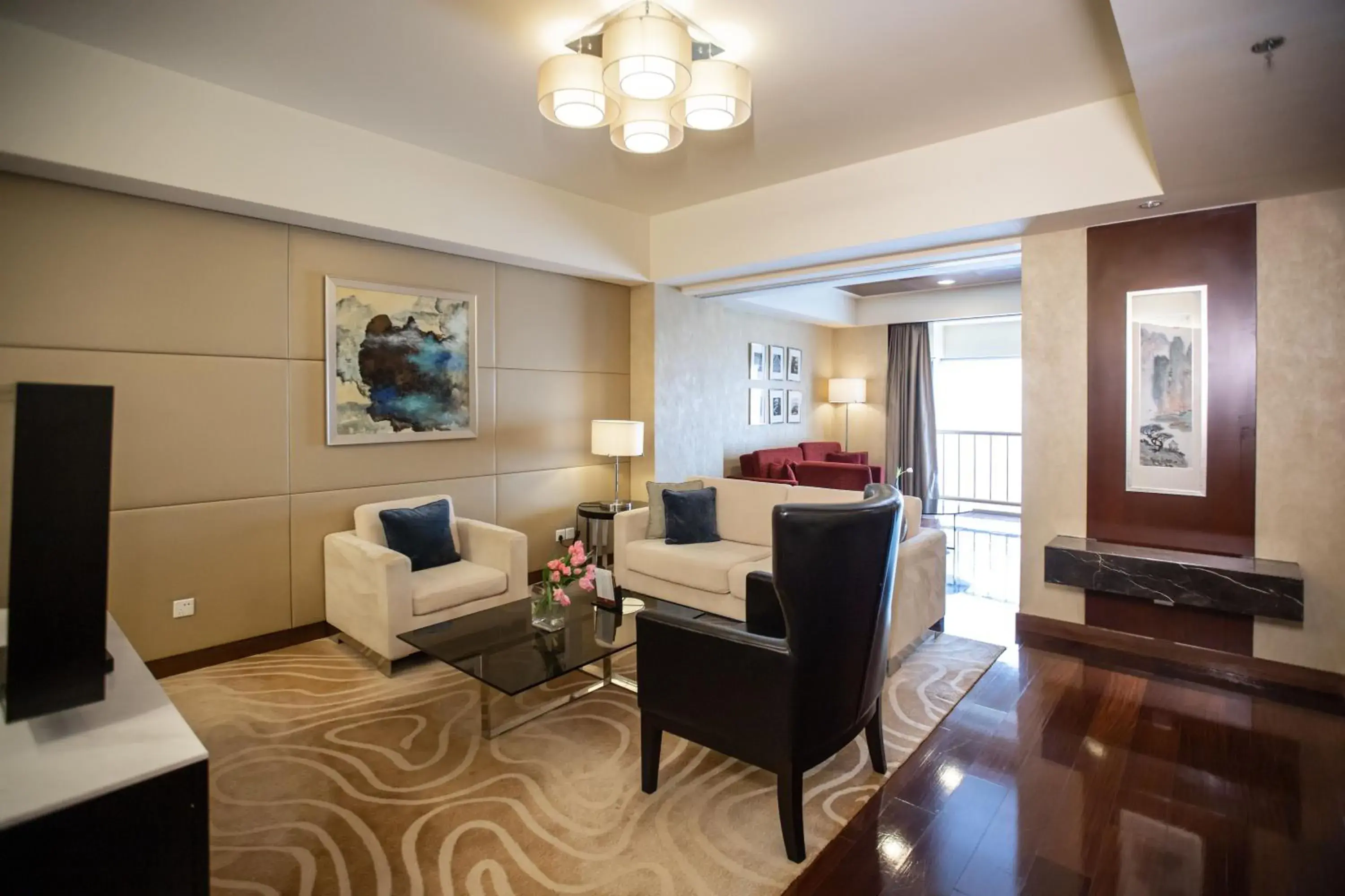 Living room, Seating Area in The Imperial Mansion, Beijing - Marriott Executive Apartments