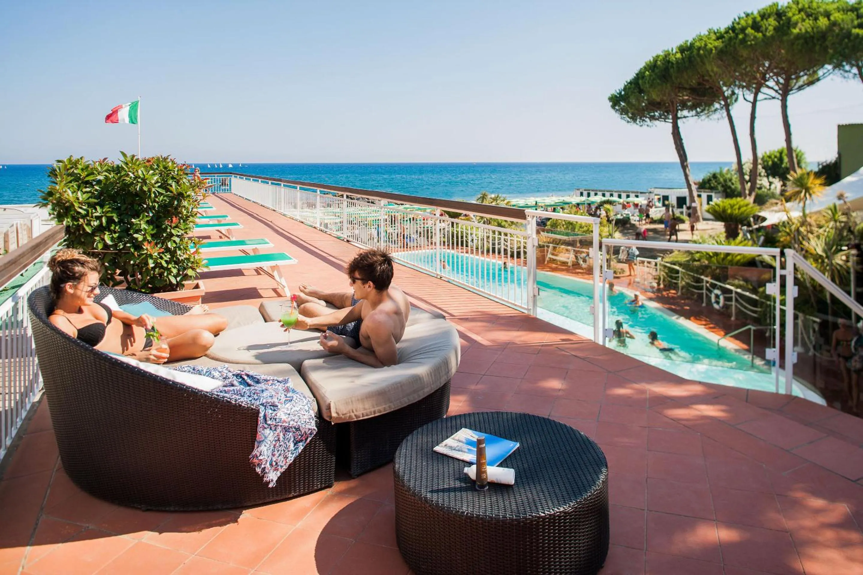 Balcony/Terrace in Hotel Gabriella