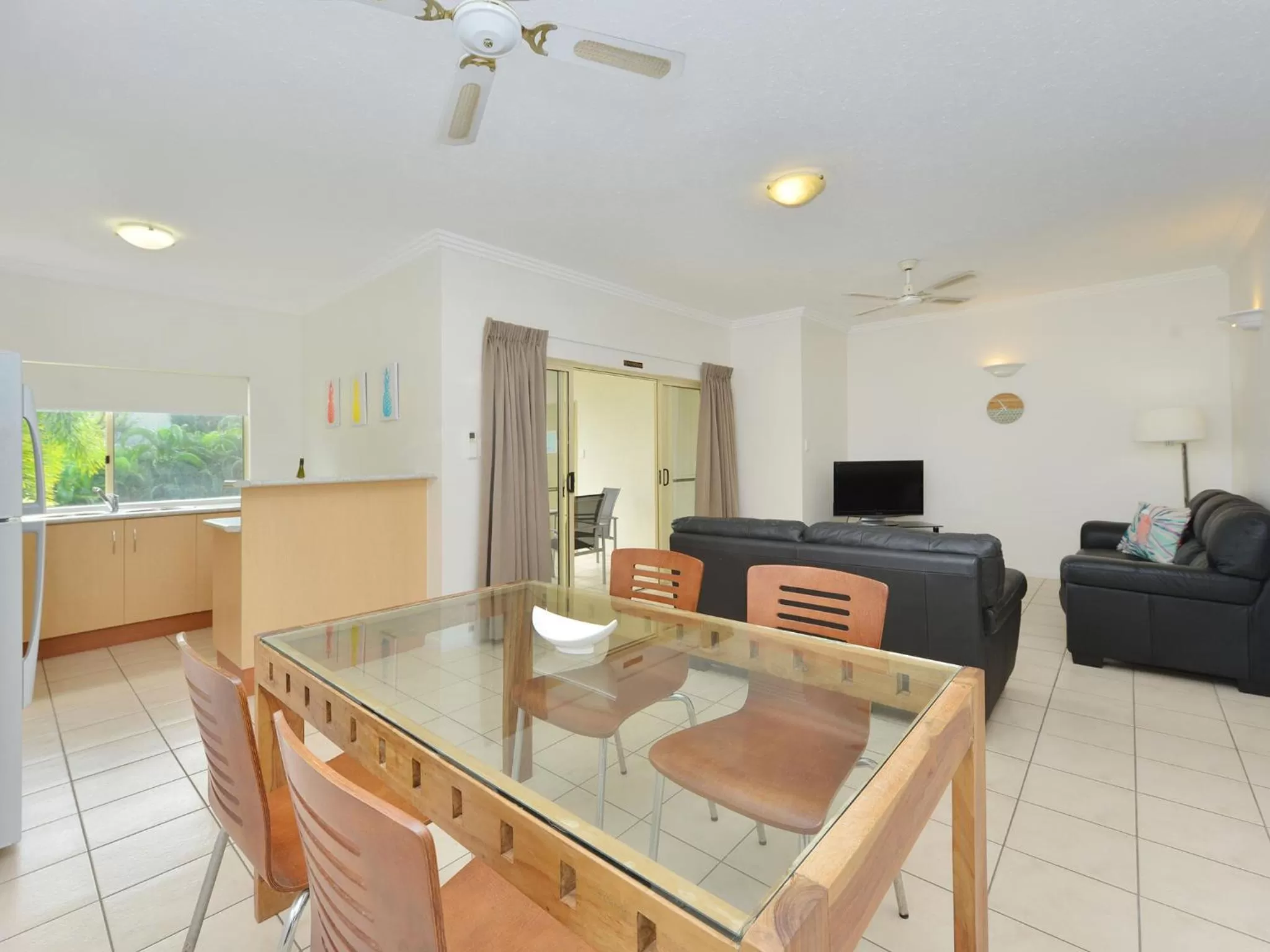 Living room in Central Plaza Port Douglas