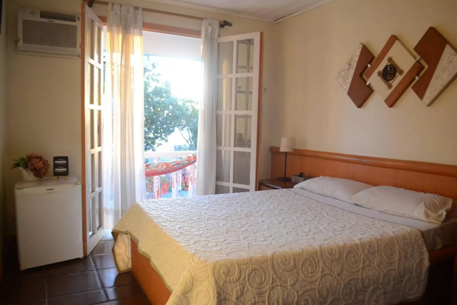 Bed in Pousada L'escale