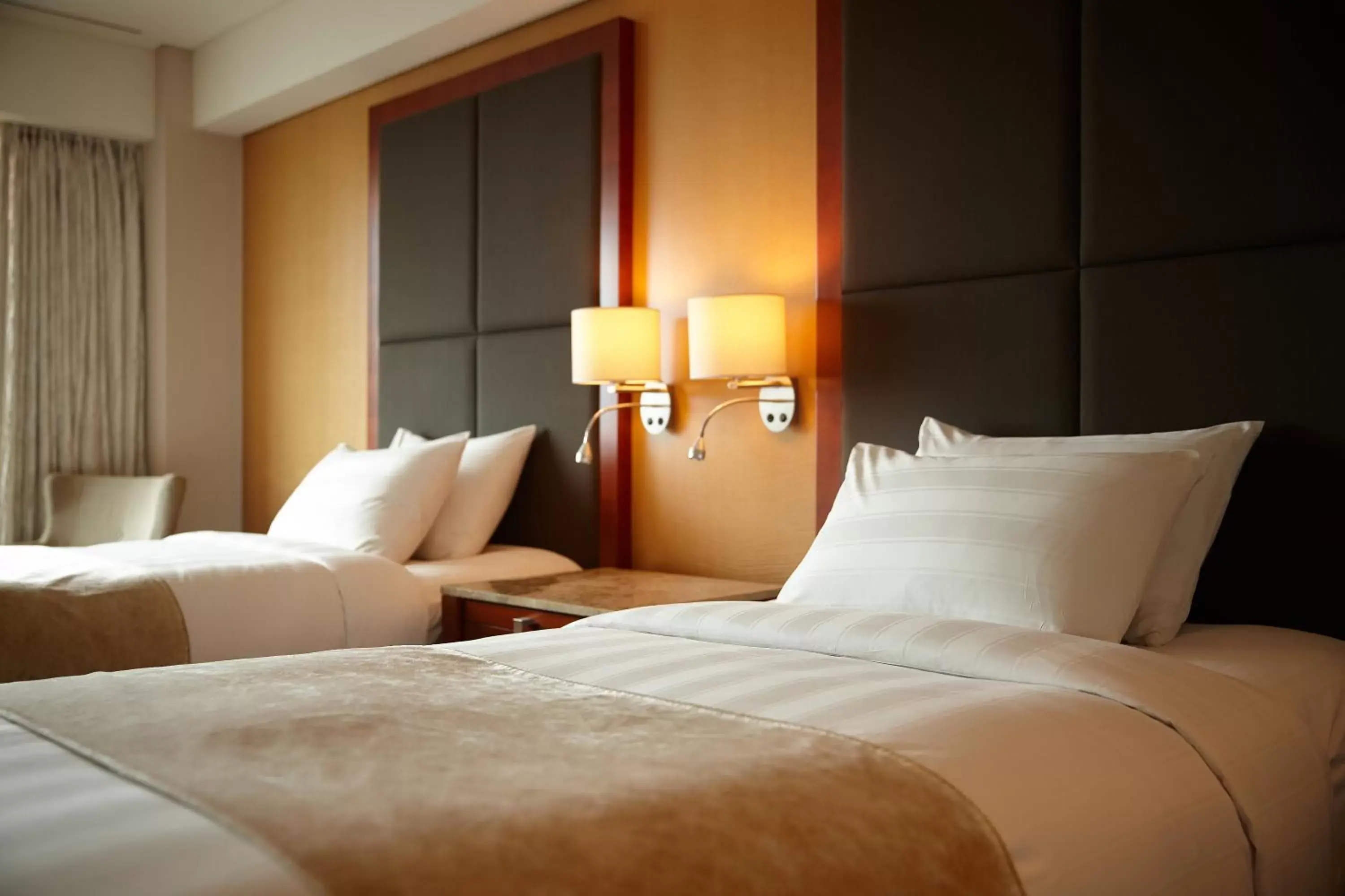 Bed in Lotte Hotel Busan