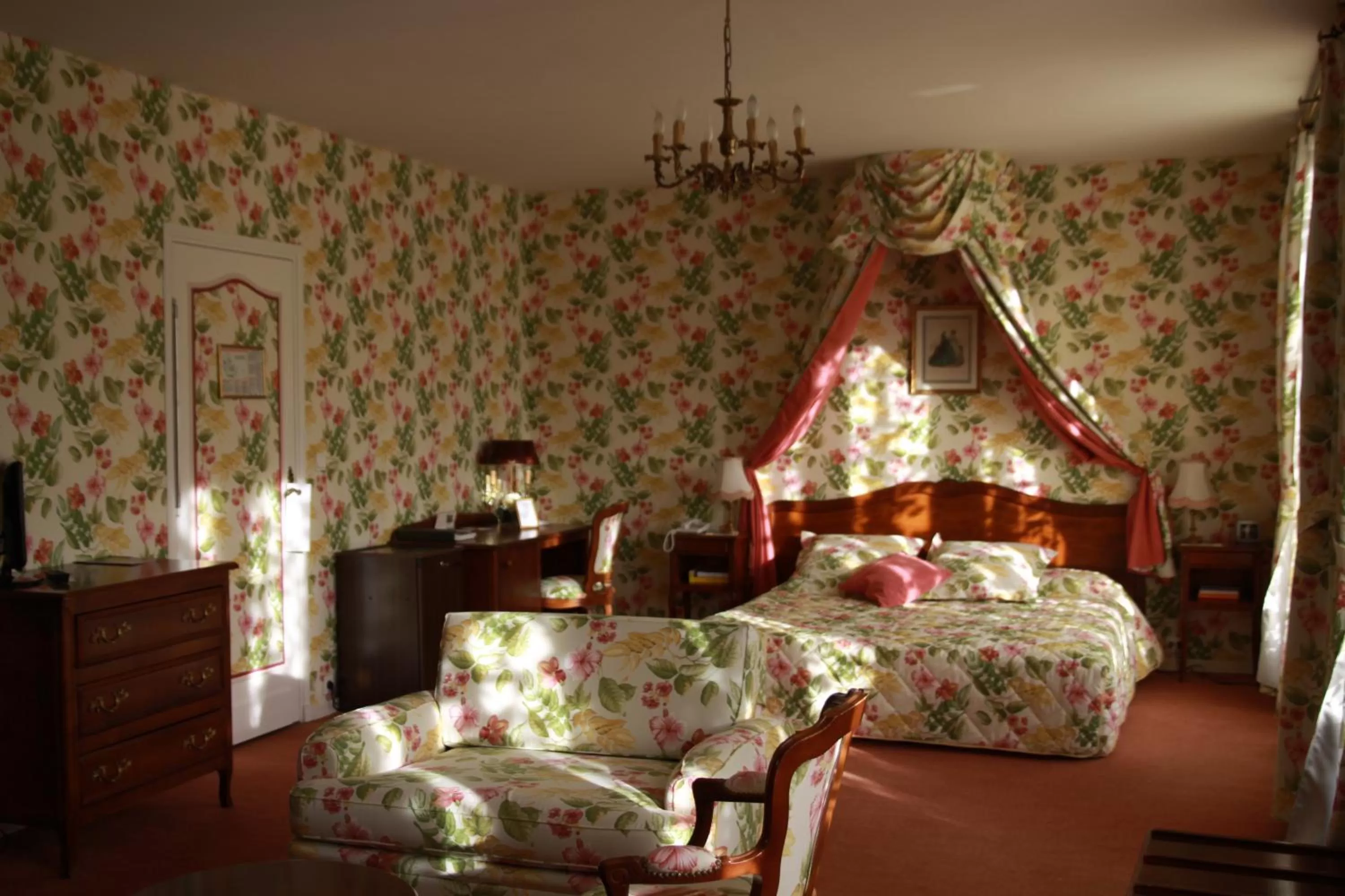 Bedroom, Bed in Château Des Bondons EI