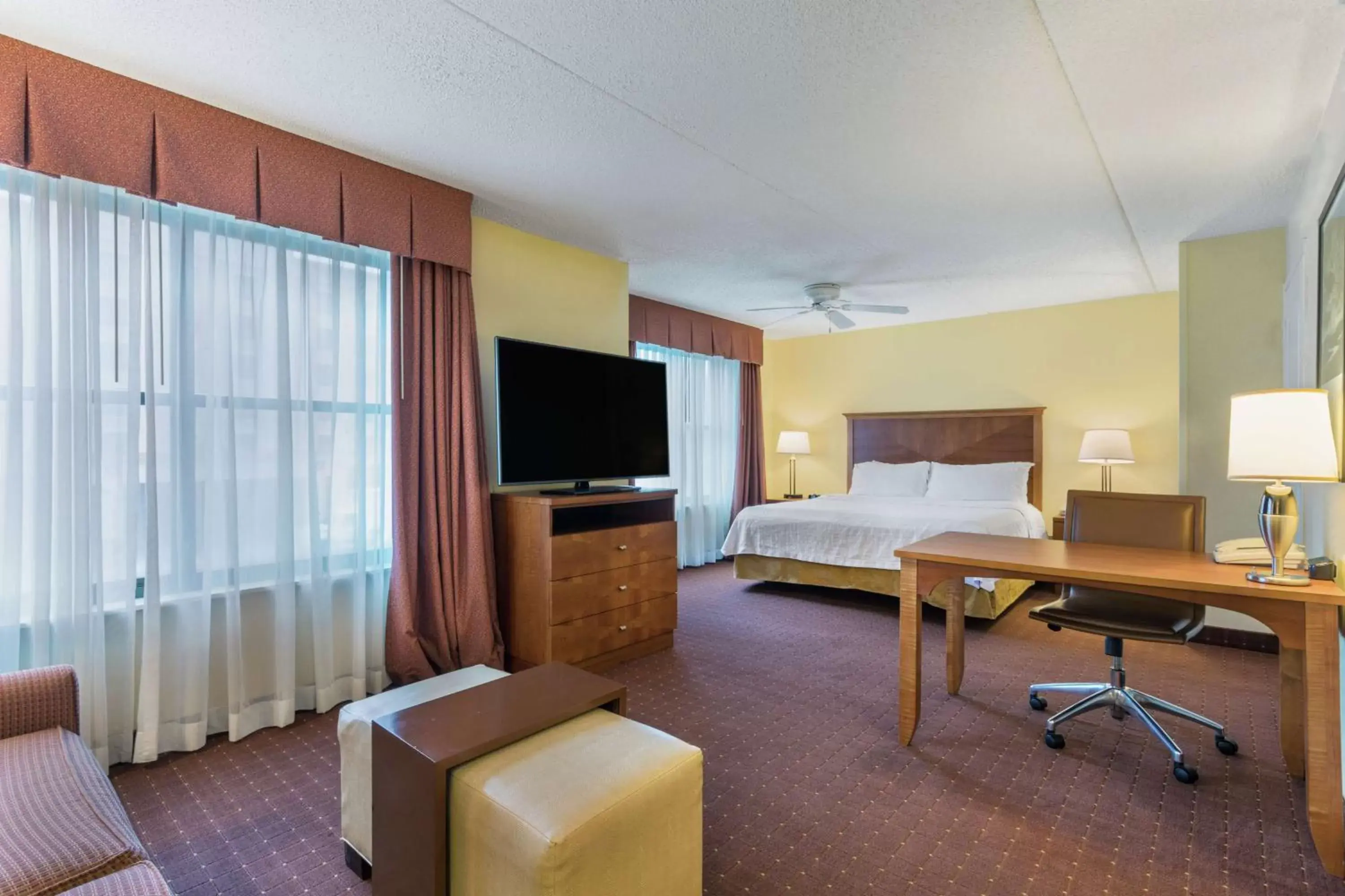 Bedroom, TV/Entertainment Center in Homewood Suites by Hilton Newark-Wilmington South Area