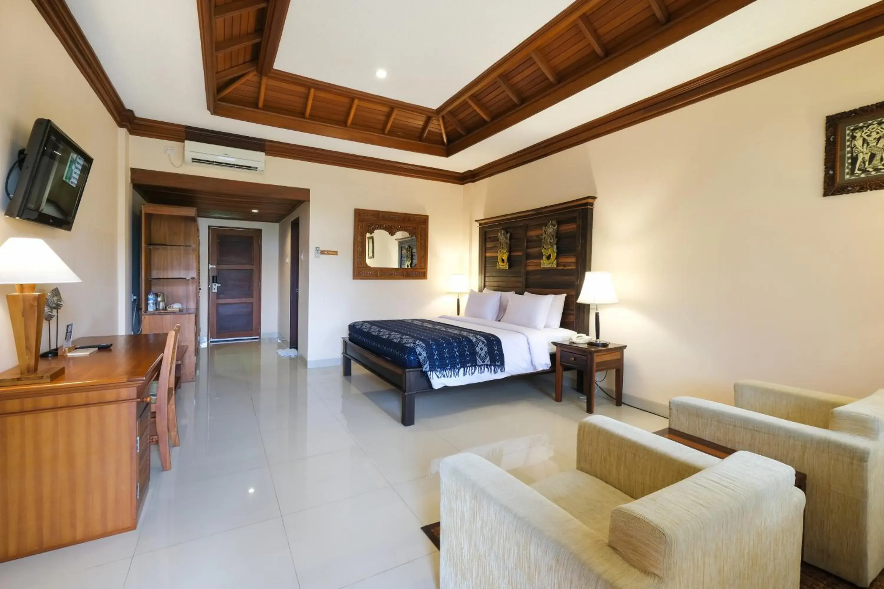 Deluxe Double or Twin Room with Garden View in Bhuwana Ubud Hotel and Farming Deluxe Double or Twin Room with Garden View in Bhuwana Ubud Hotel and Farming