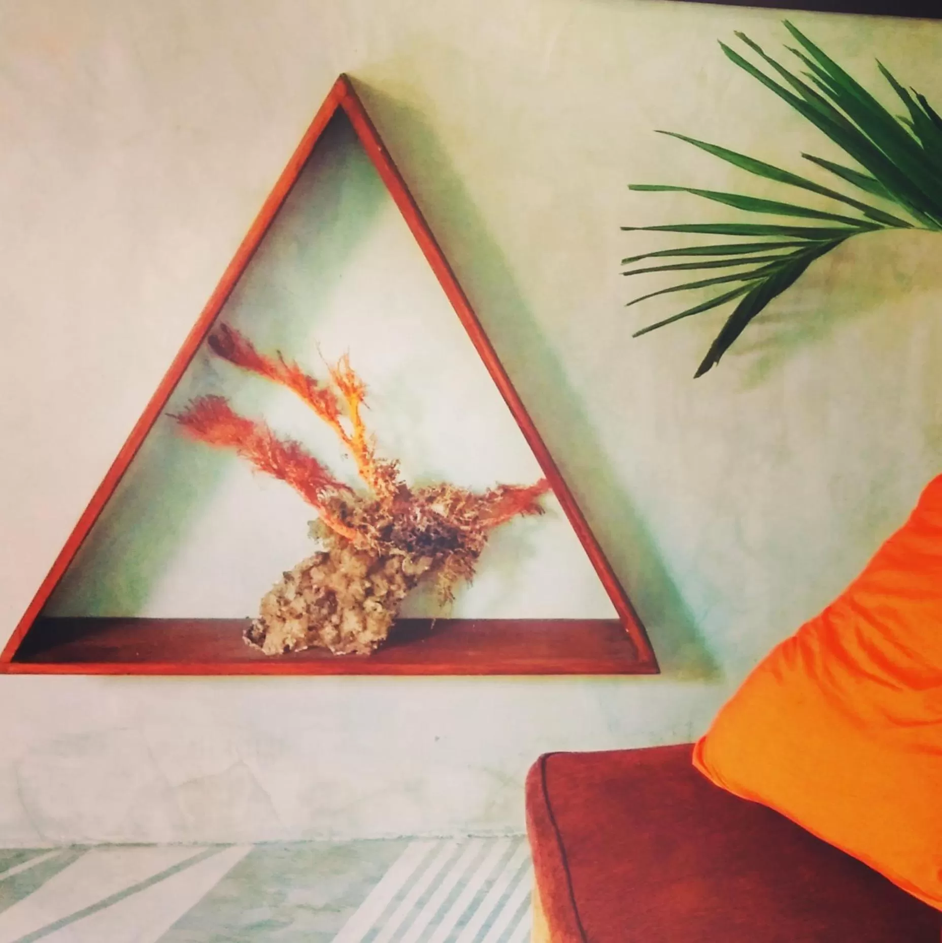 Seating area in Café des Arts Gili Air