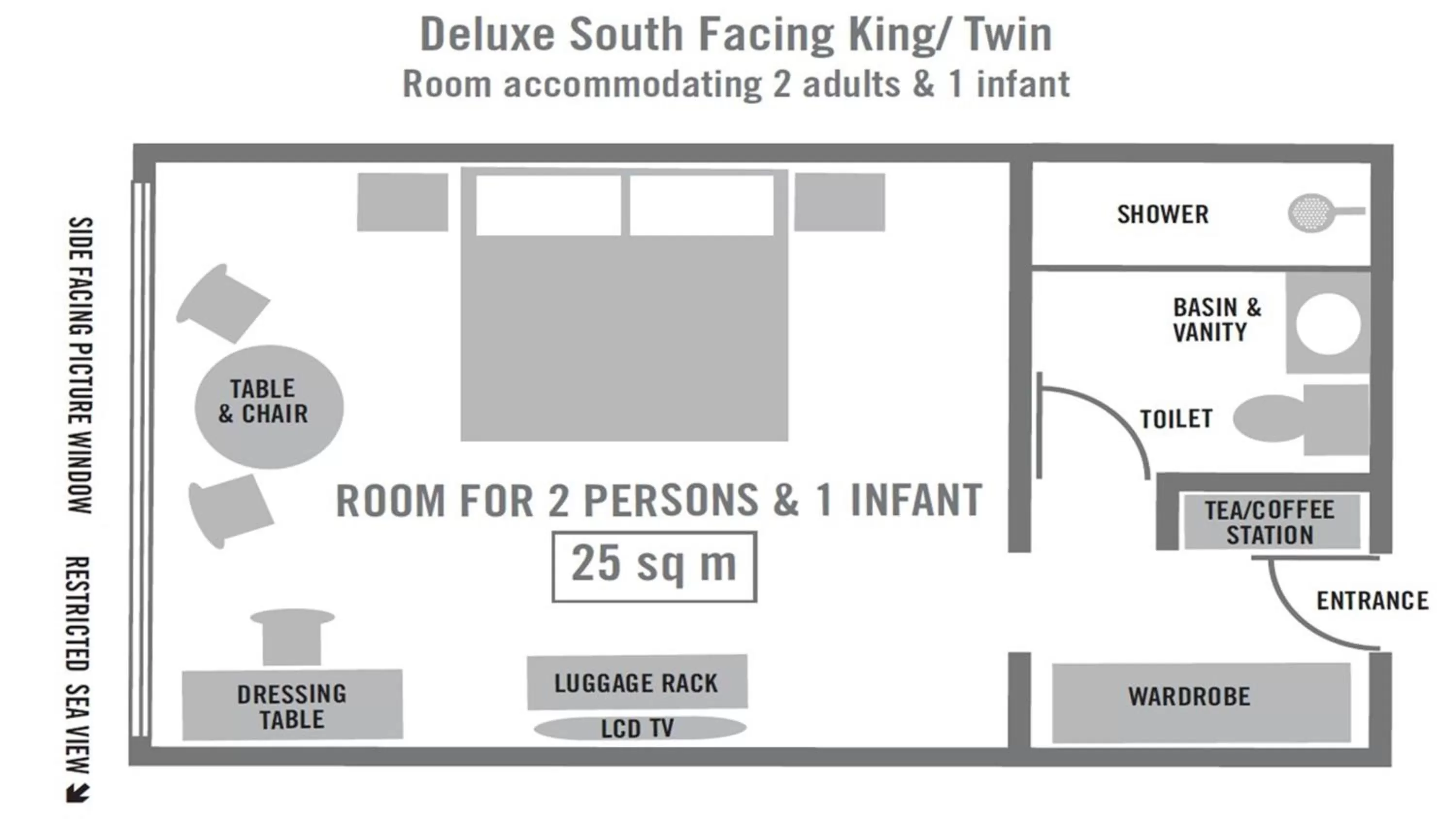 Floor plan in Blue Waters Hotel