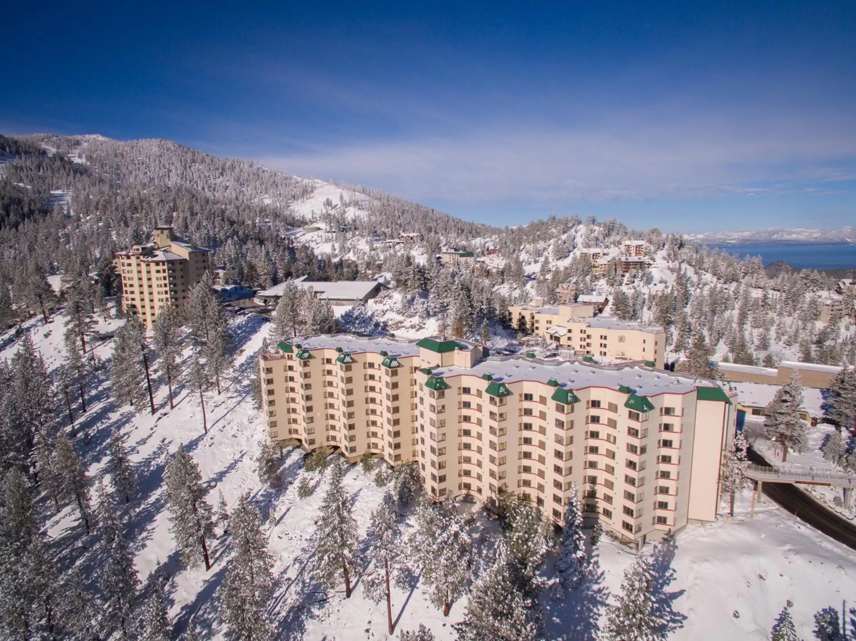 Bird's eye view, Winter in Holiday Inn Club Vacations - Tahoe Ridge Resort, an IHG Hotel