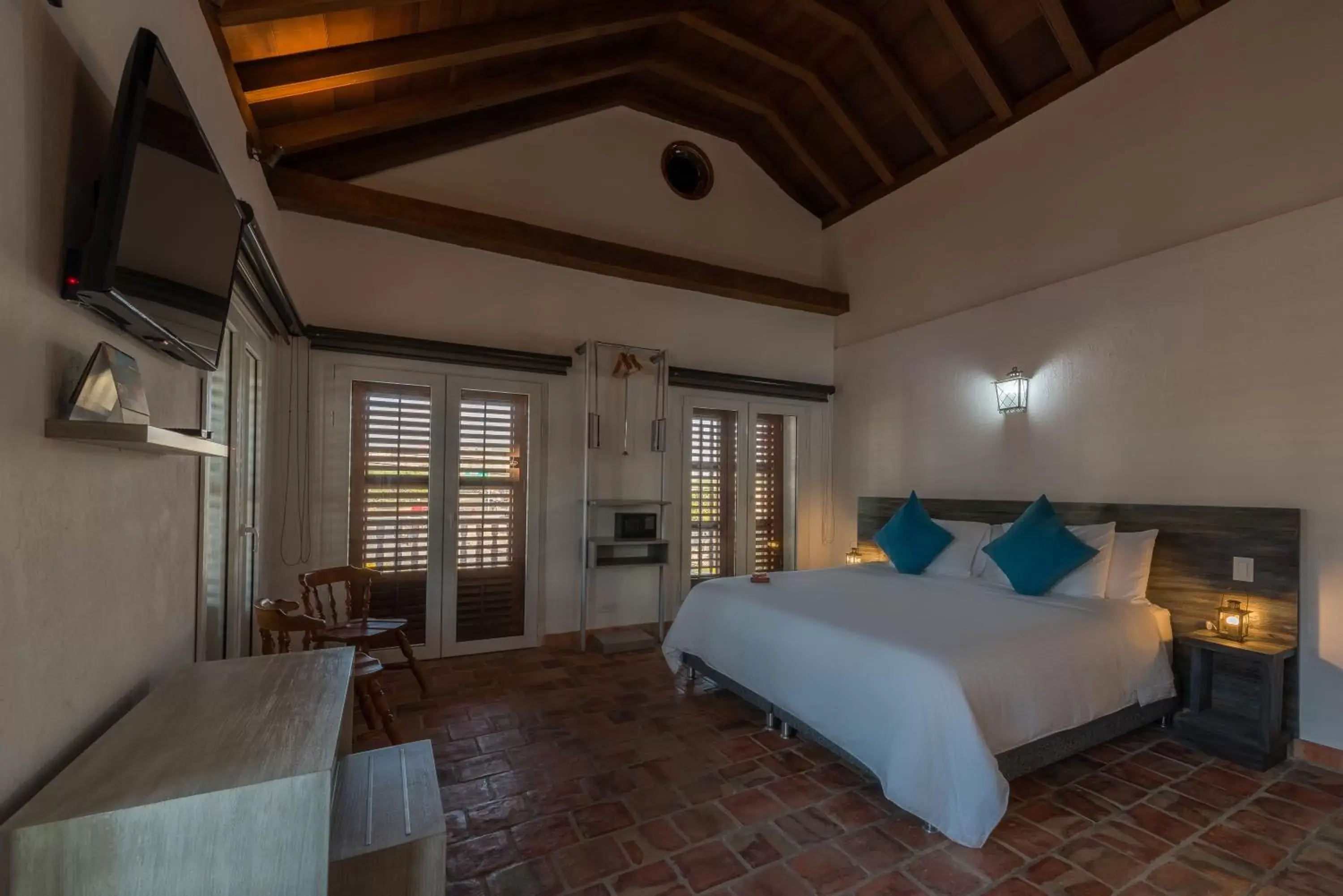 Bed in Getsemani Cartagena Hotel