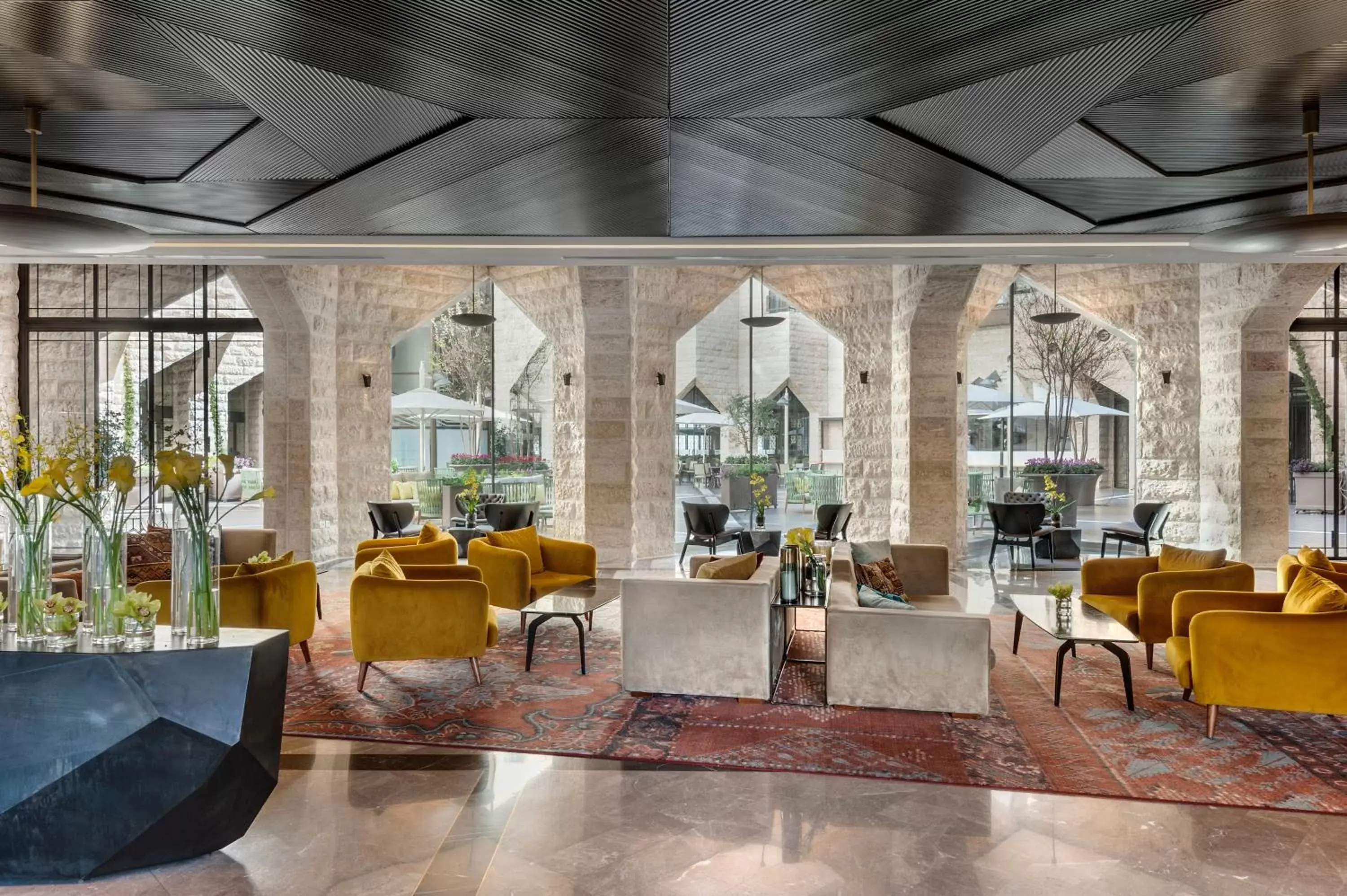Lobby or reception in The Inbal Jerusalem