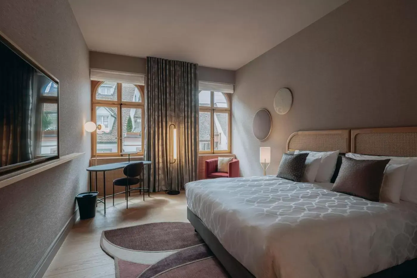 Bedroom, Bed in Hotel Märthof Basel