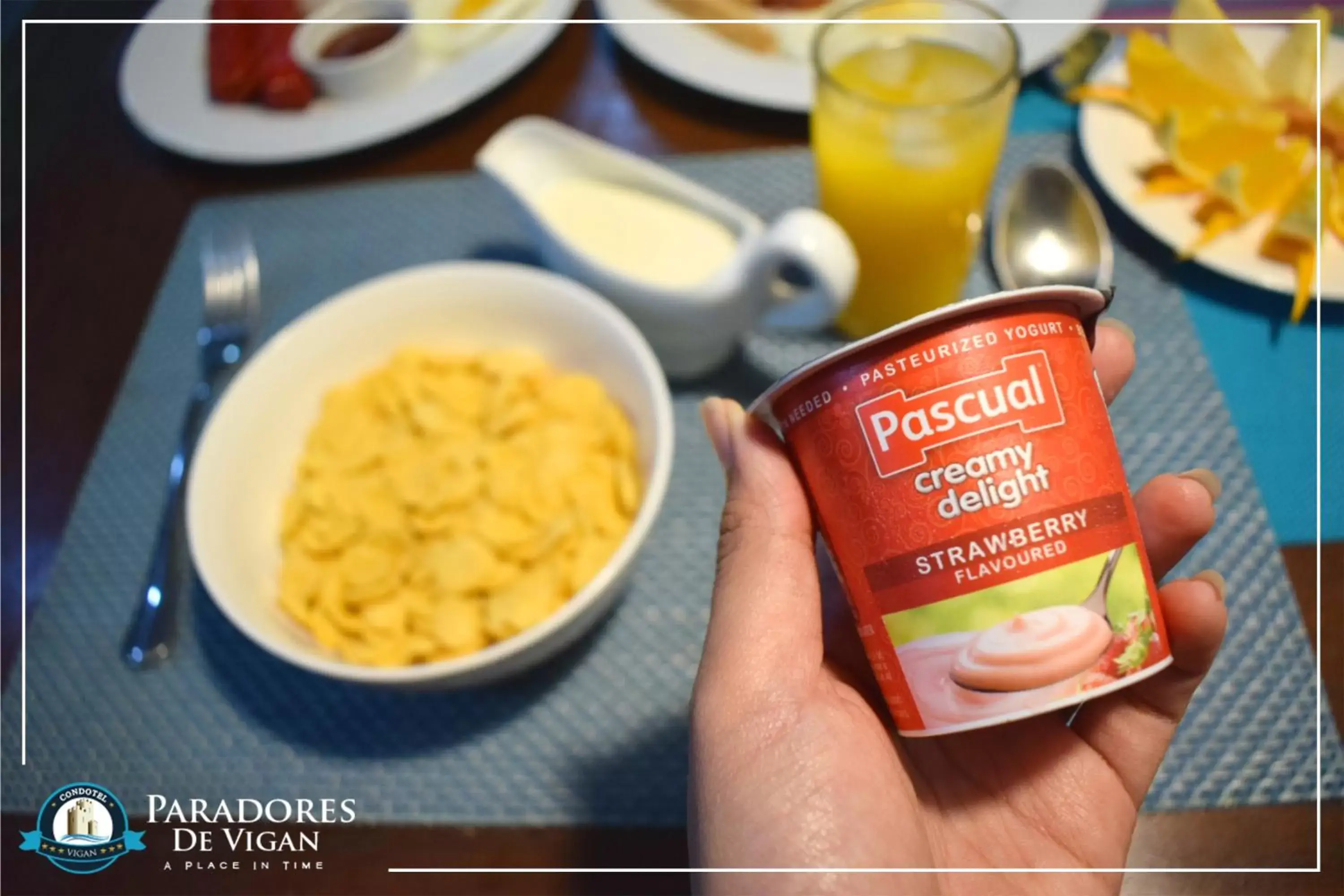 Continental breakfast in Paradores de Vigan Continental breakfast in Paradores de Vigan