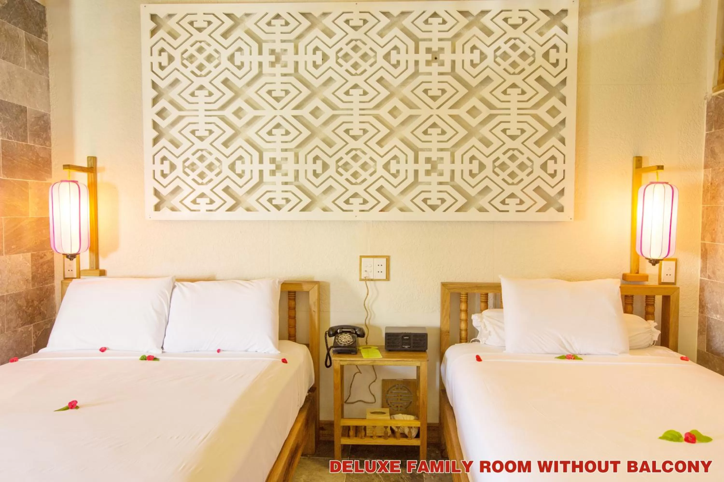 Bed in Hoi An Pho Library Hotel