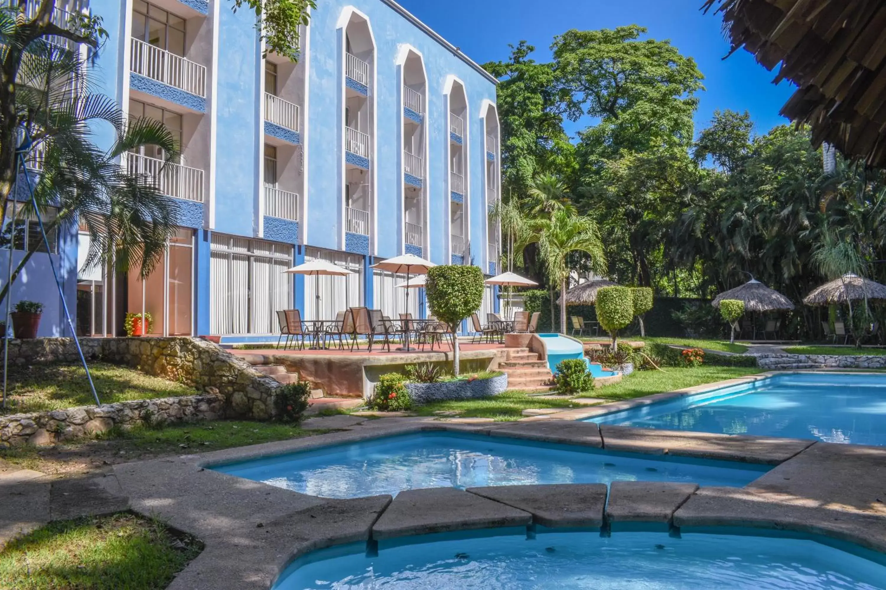 Garden view, Property Building in Hotel Maya Palenque