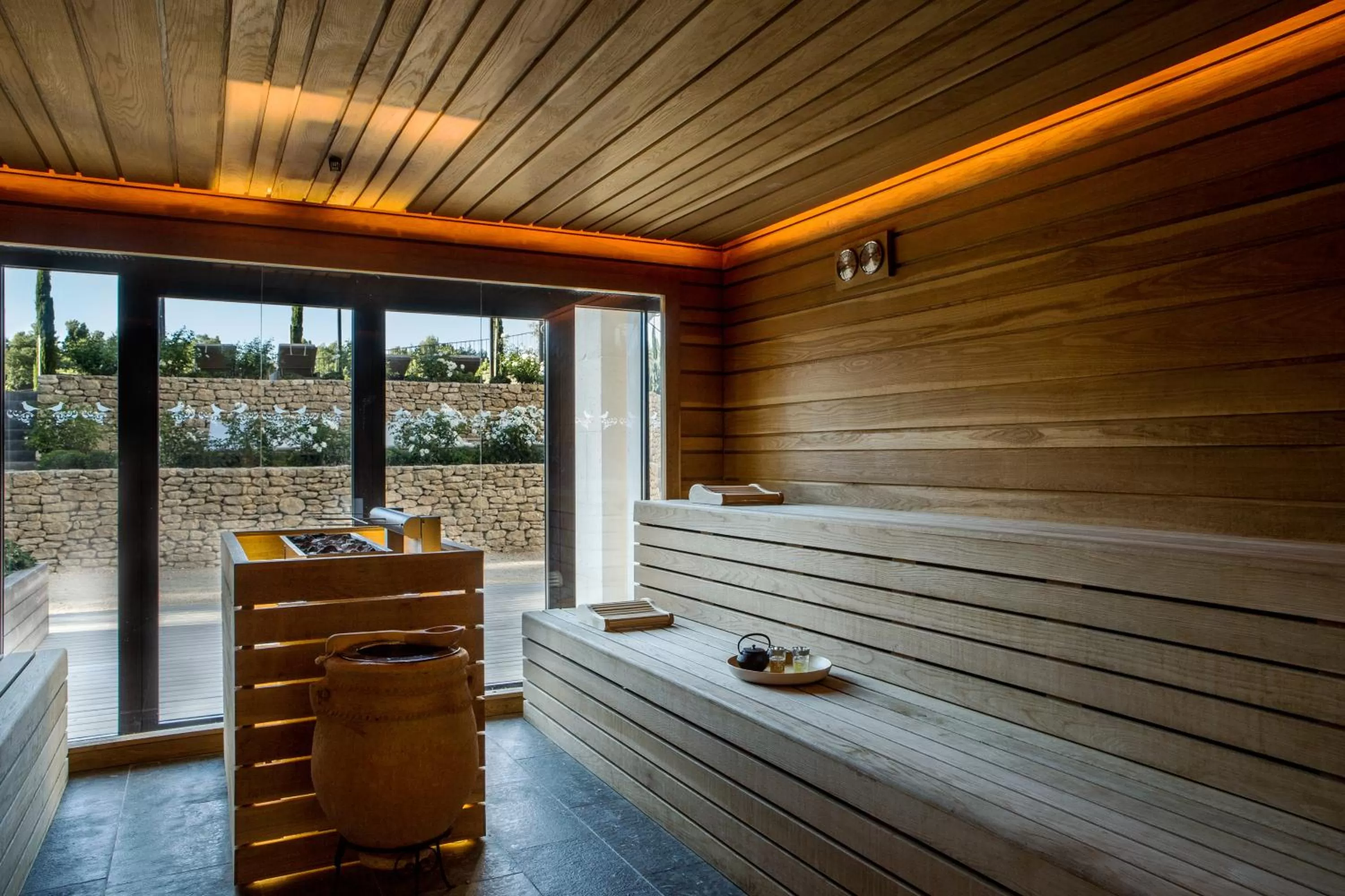Sauna in Coquillade Provence - Relais & Châteaux