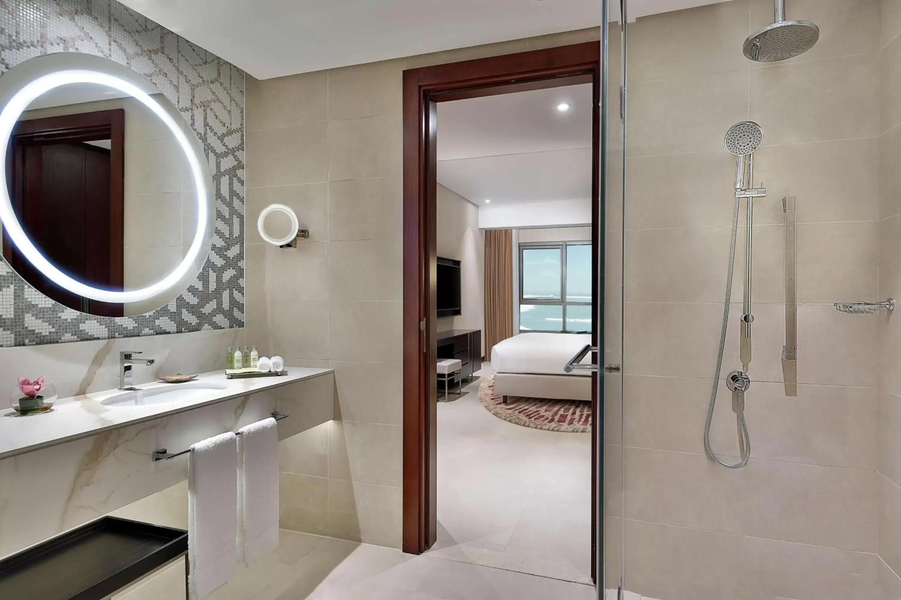 Bathroom in Hilton Doha The Pearl