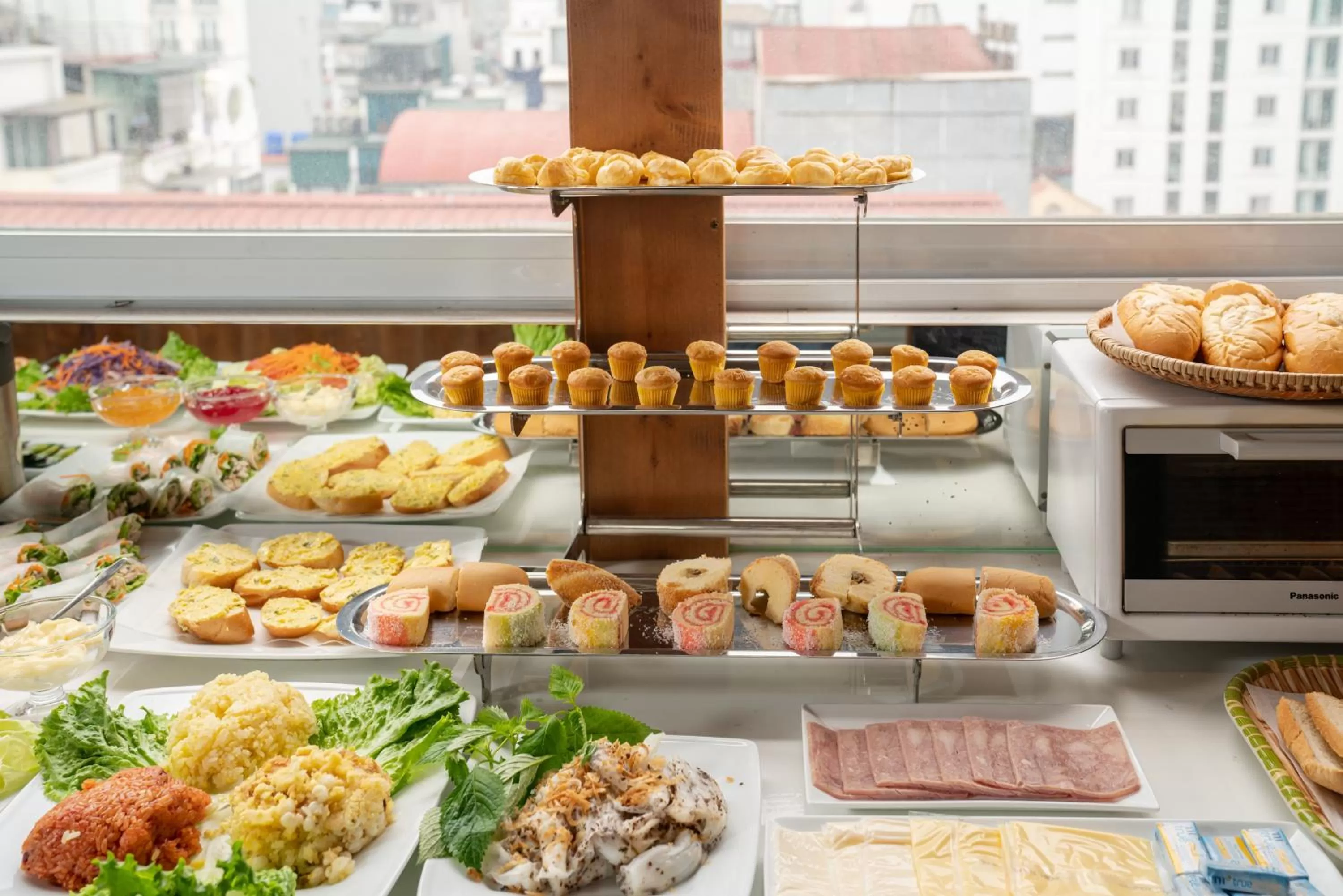Buffet breakfast in Hanoi Morning Hotel