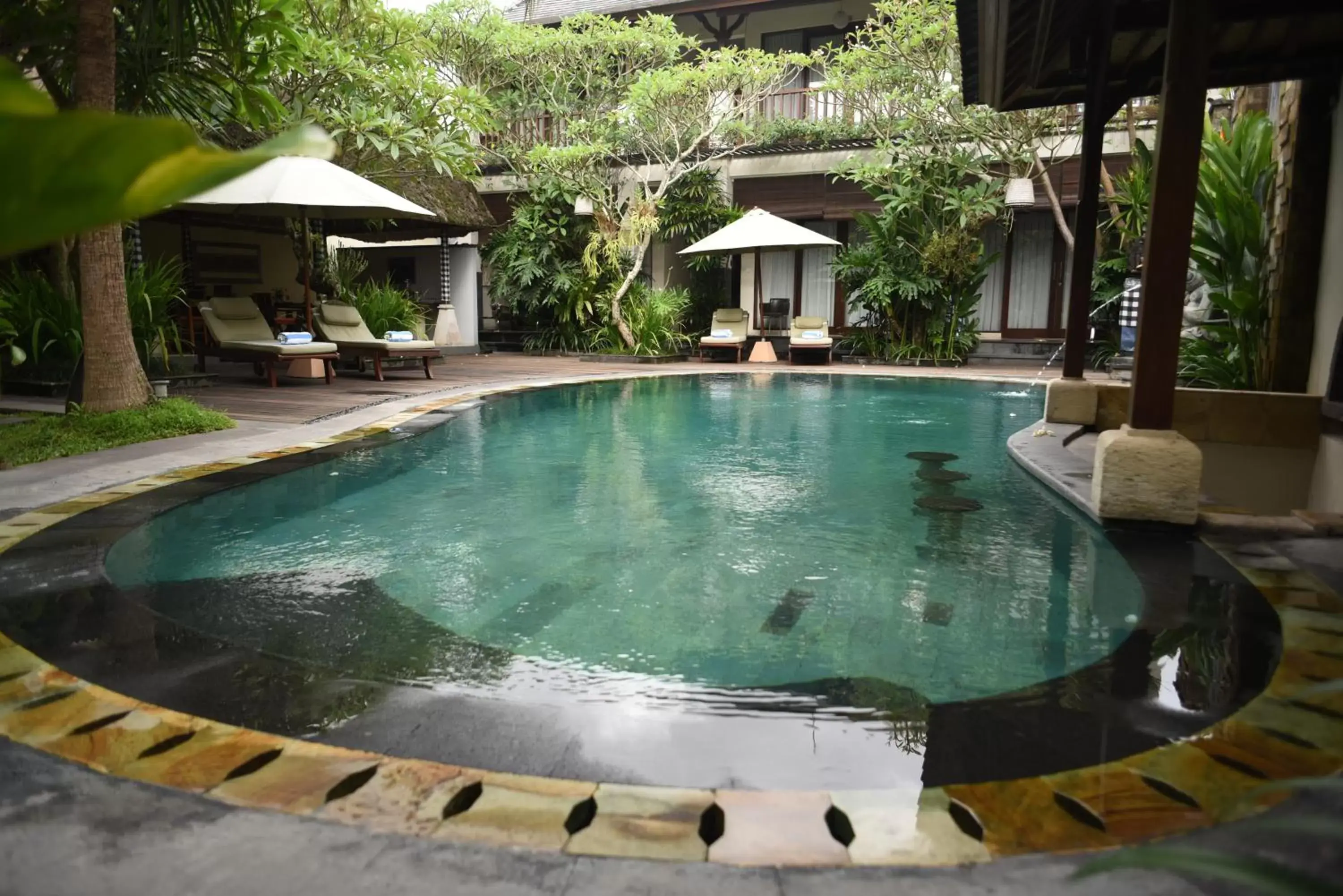 Swimming pool in Lumbung Sari Ubud Hotel - CHSE Certified Swimming pool in Lumbung Sari Ubud Hotel - CHSE Certified