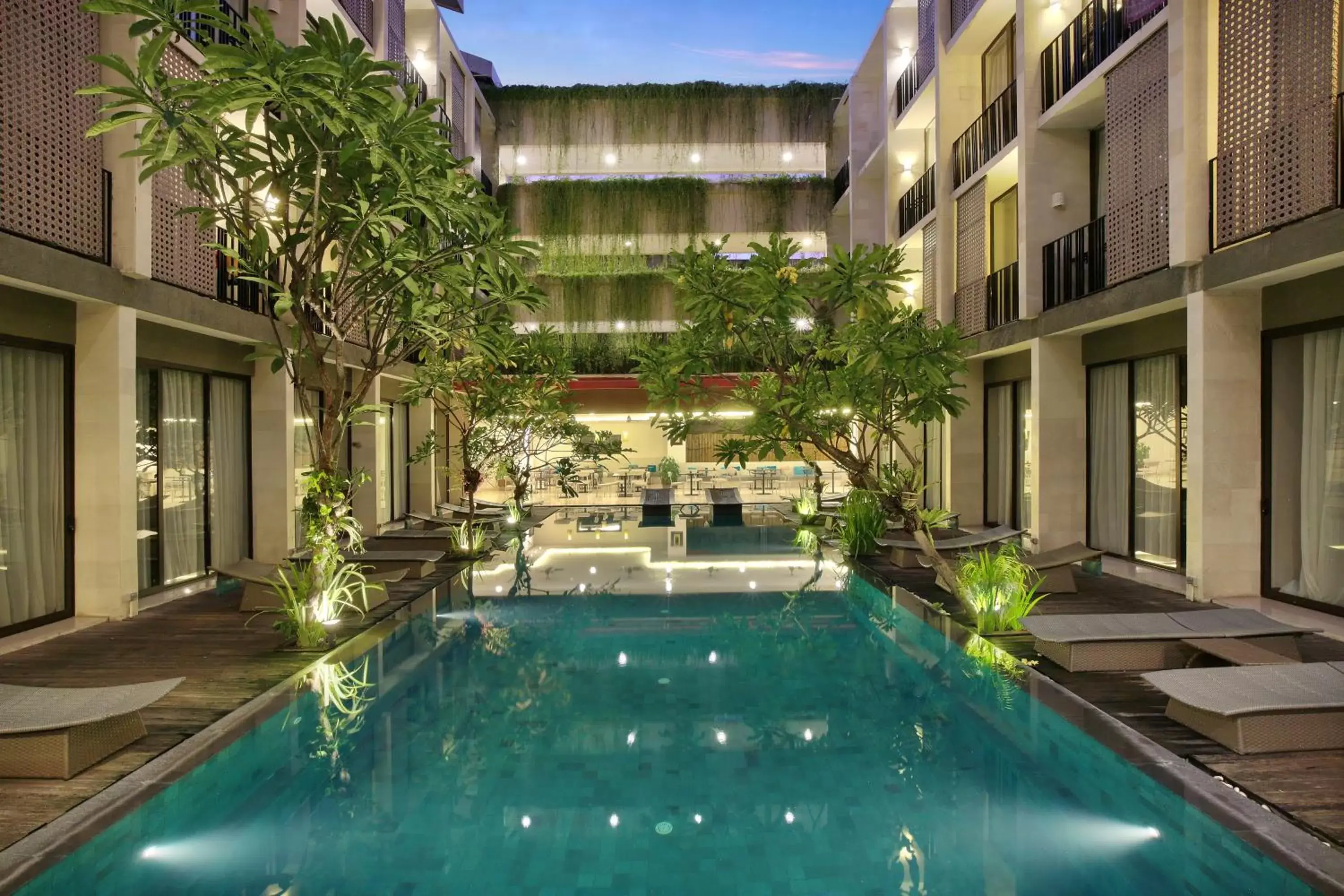 Pool view in Hotel Terrace at Kuta Pool view in Hotel Terrace at Kuta