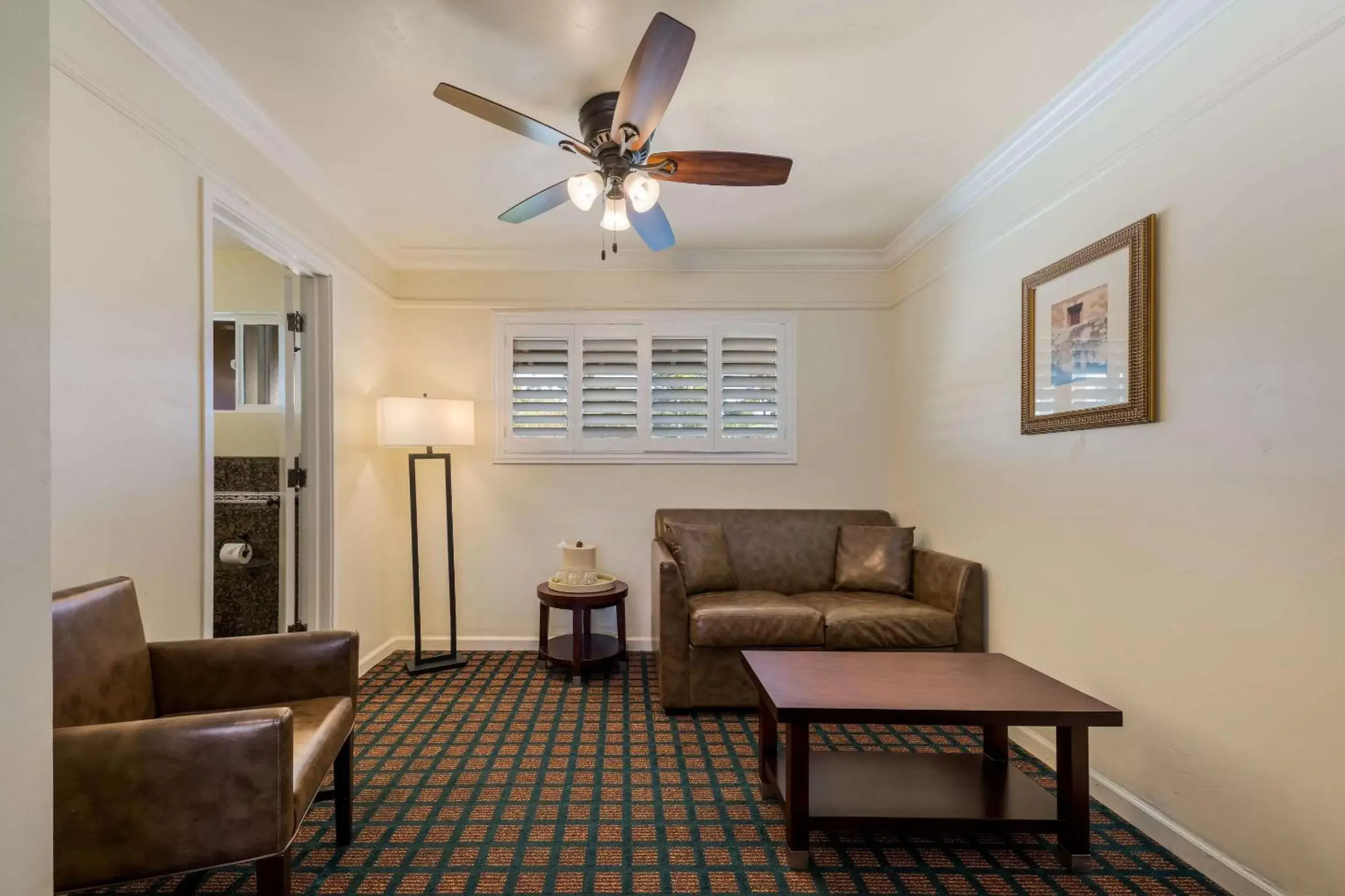 Living room, Seating Area in Clarion Collection Carmel Oaks Inn