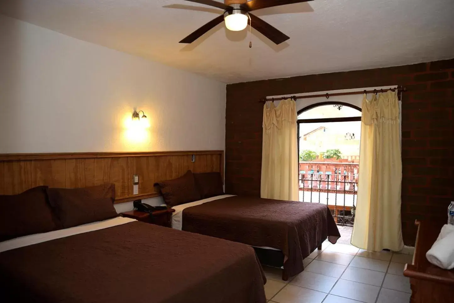 Bed in Hotel Hacienda Ventana del Cielo