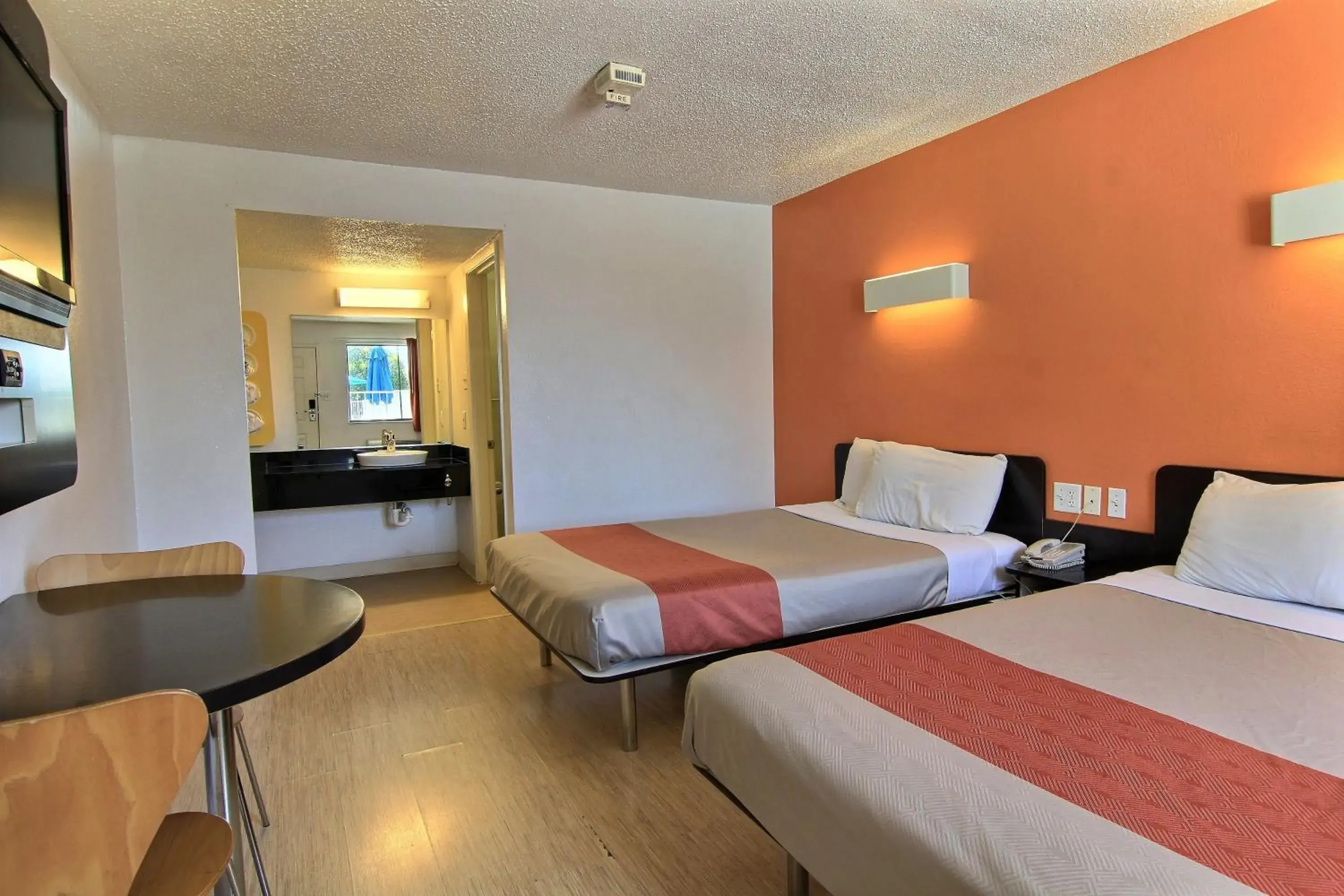 Bedroom in Motel 6-Austin, TX