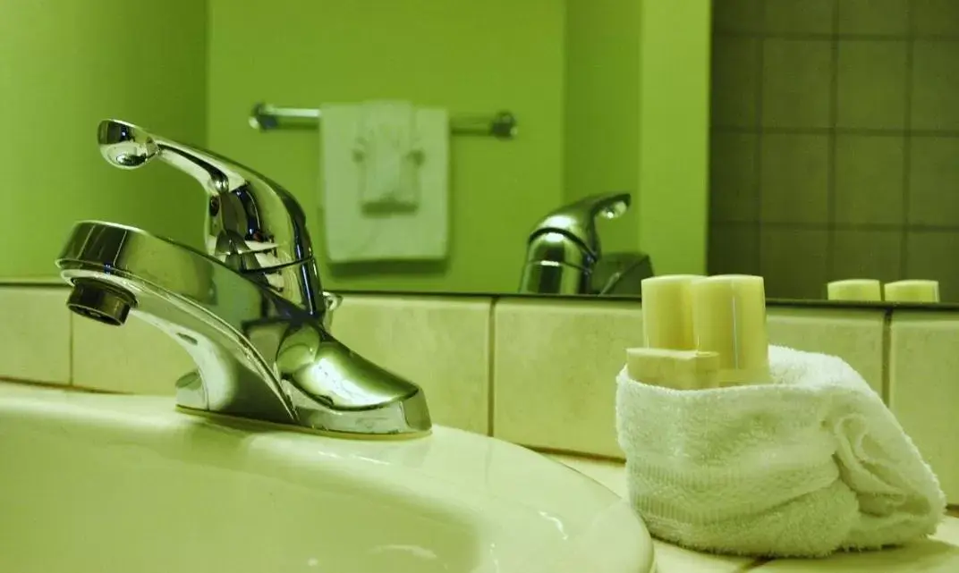 Bathroom in Anacortes Ship Harbor Inn