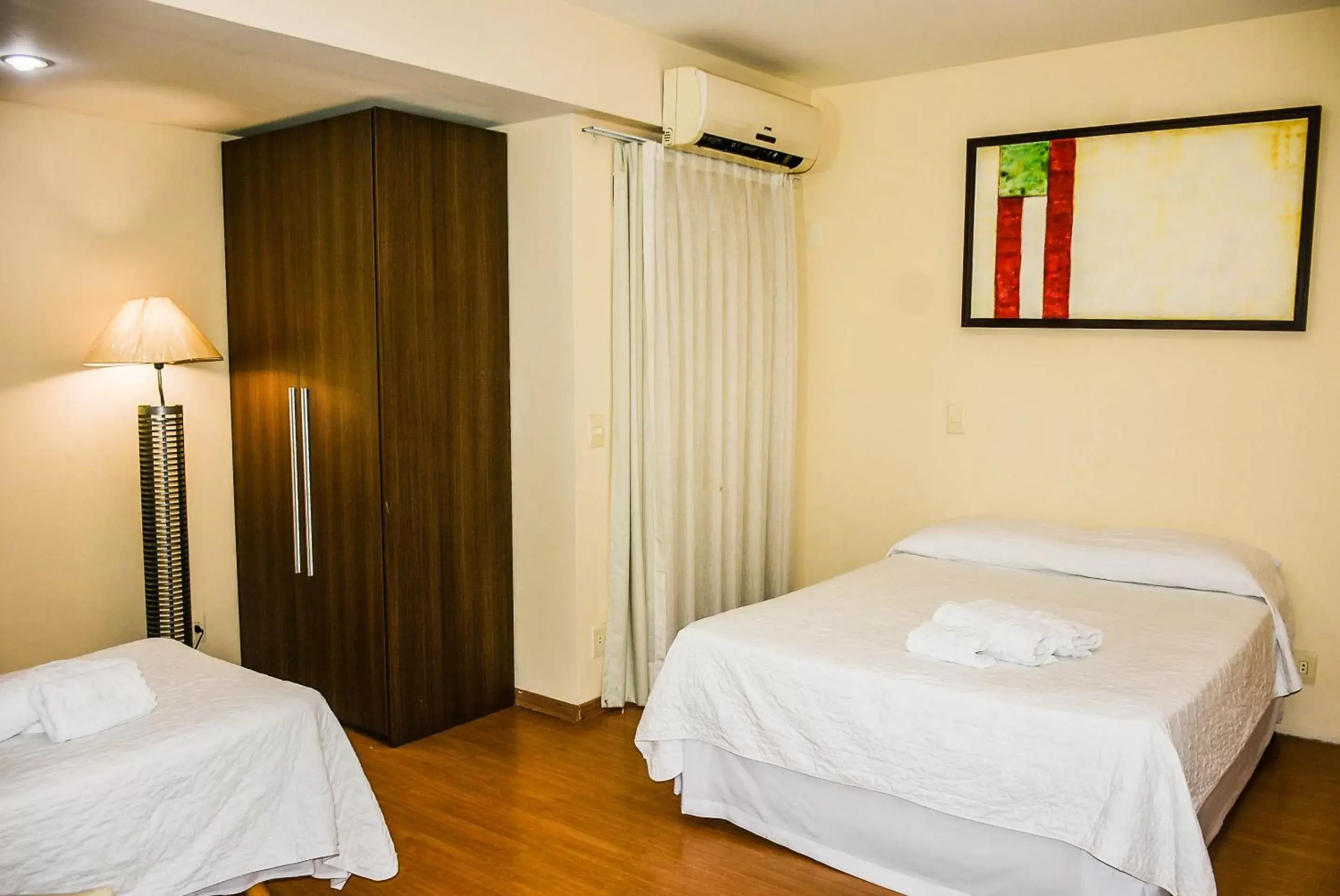 Bedroom, Bed in Mont Blanc Apart Hotel Nova Iguaçu