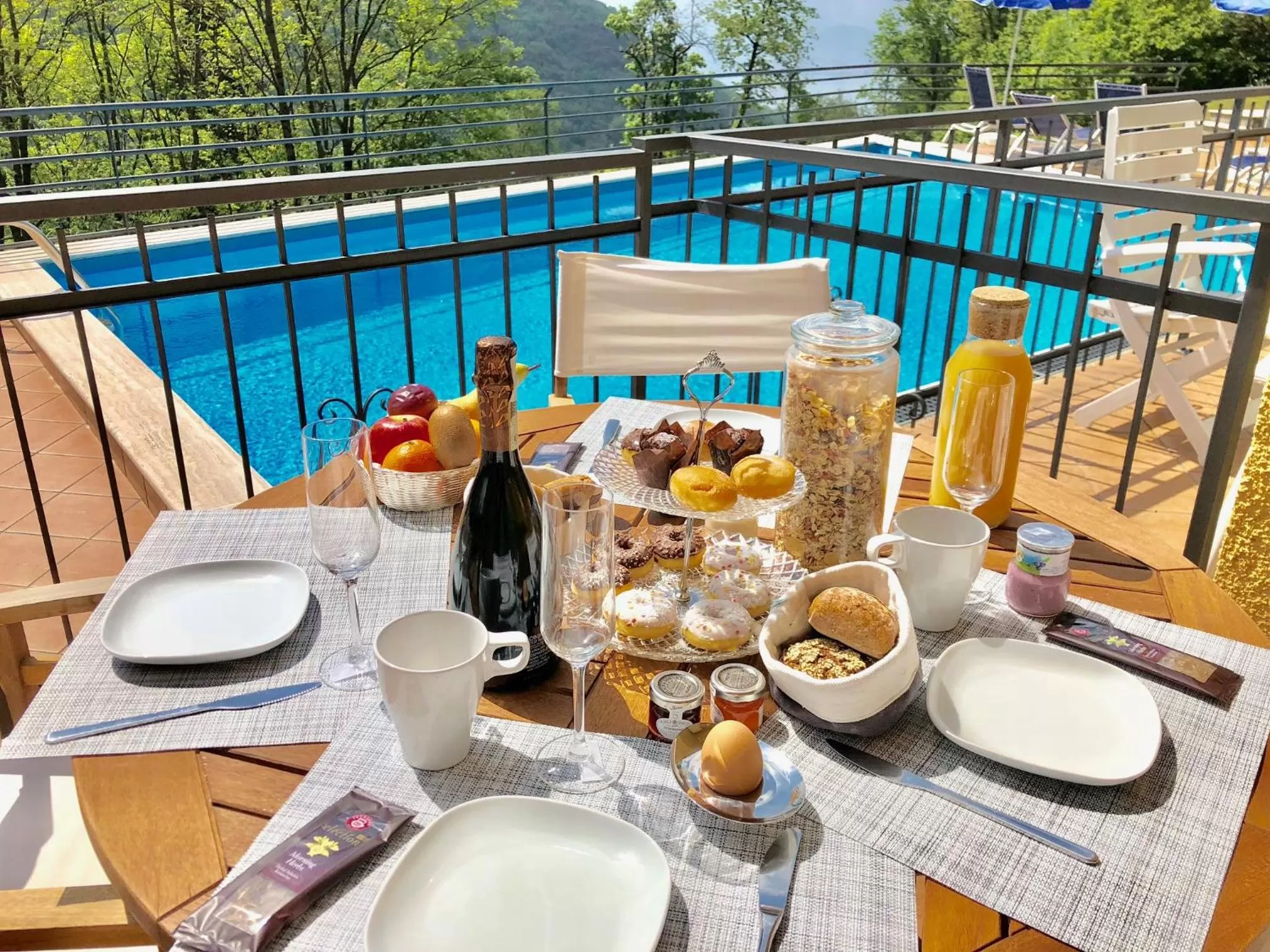 Pool view in Residenza Ai Ronchi 1 2 6